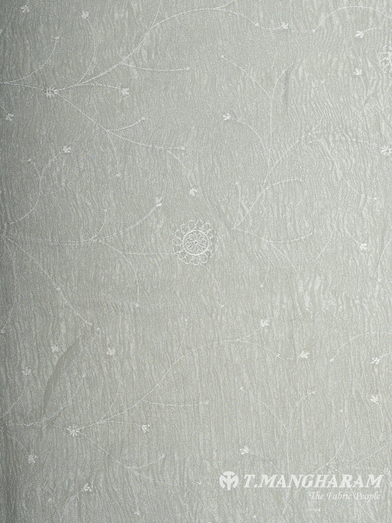 Grey Crushed Tissuer Fabric - EB8681