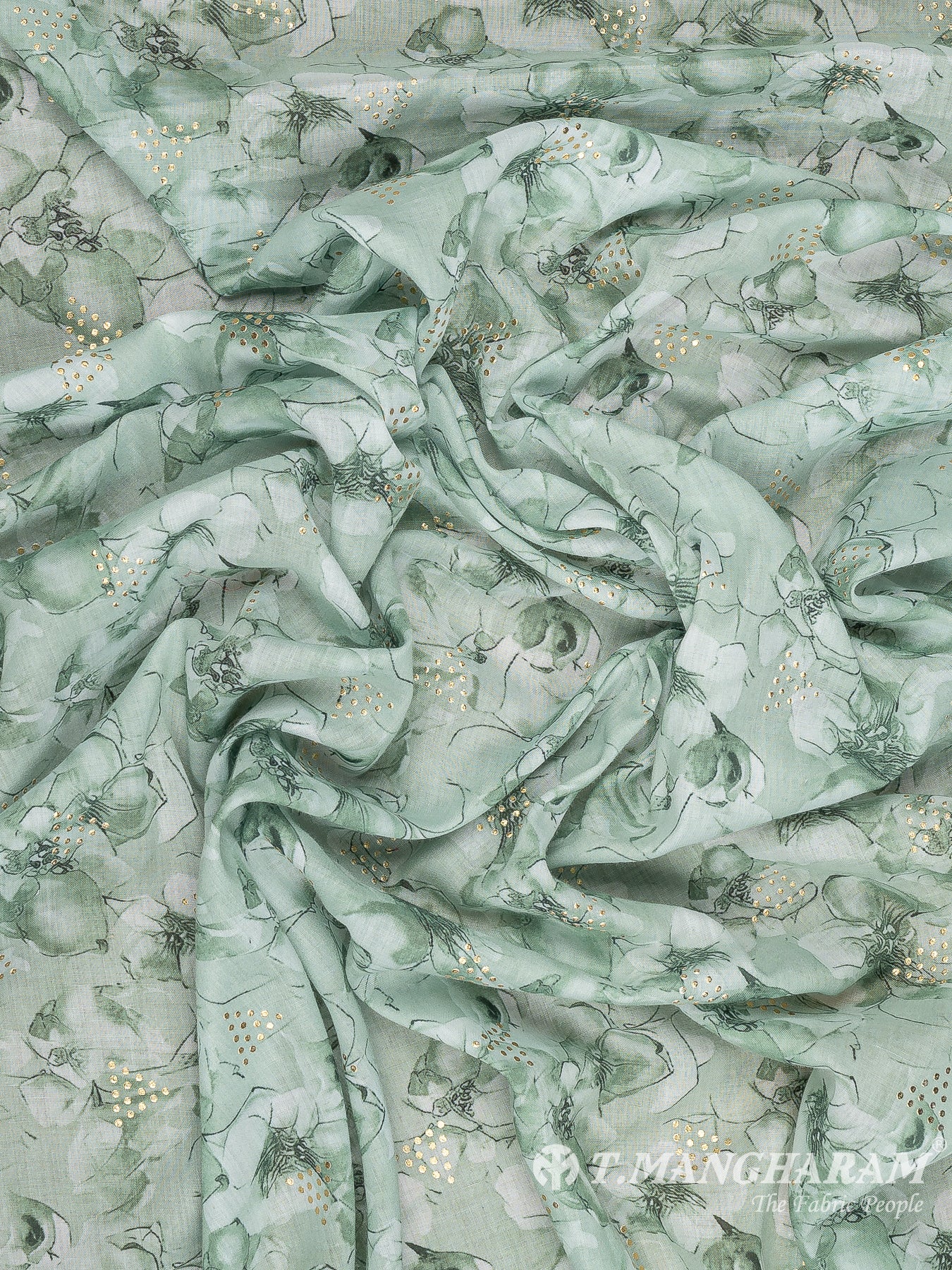 Green Cotton Fabric - EB8769