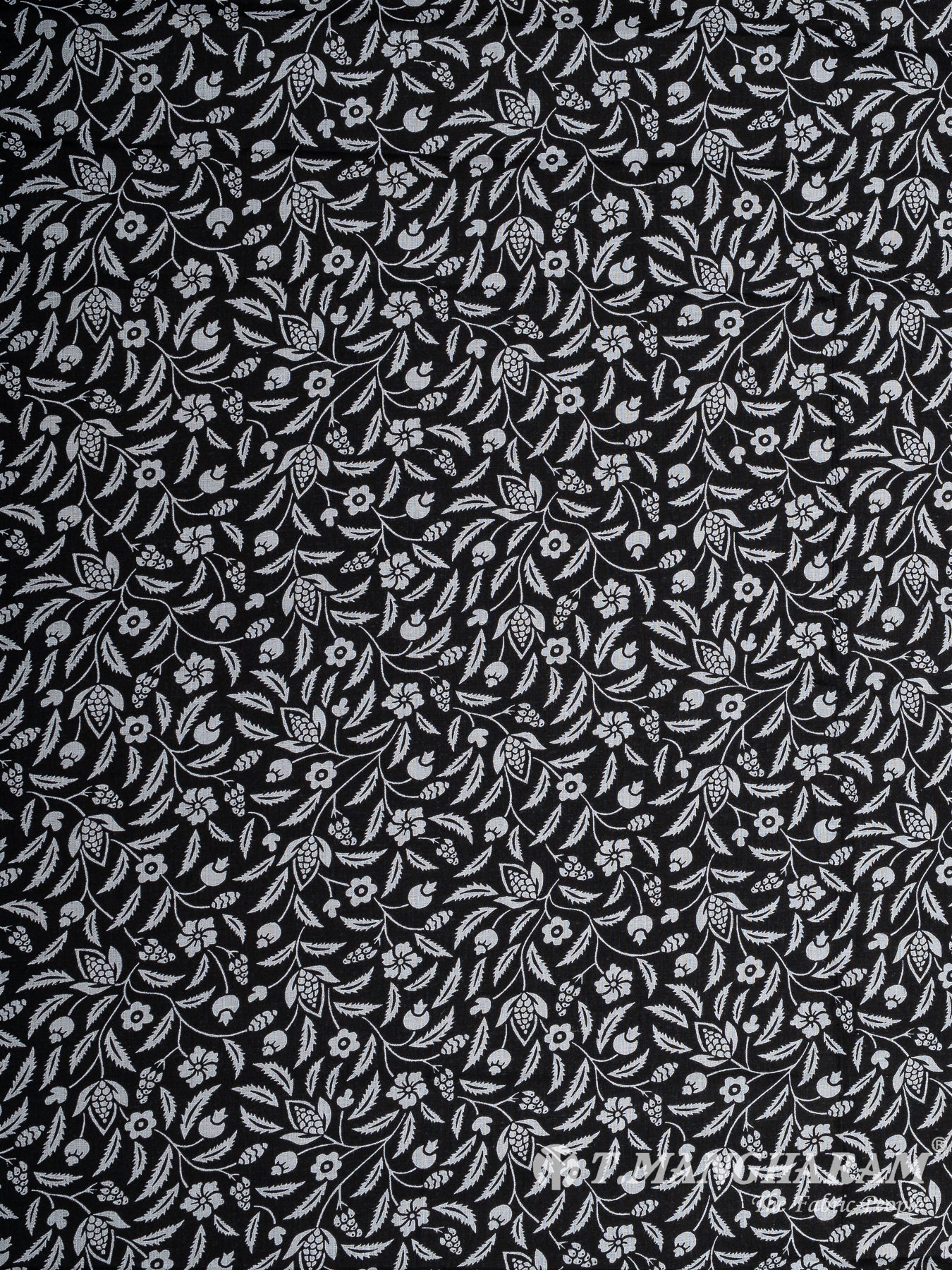 Black Cotton Fabric - EA3824