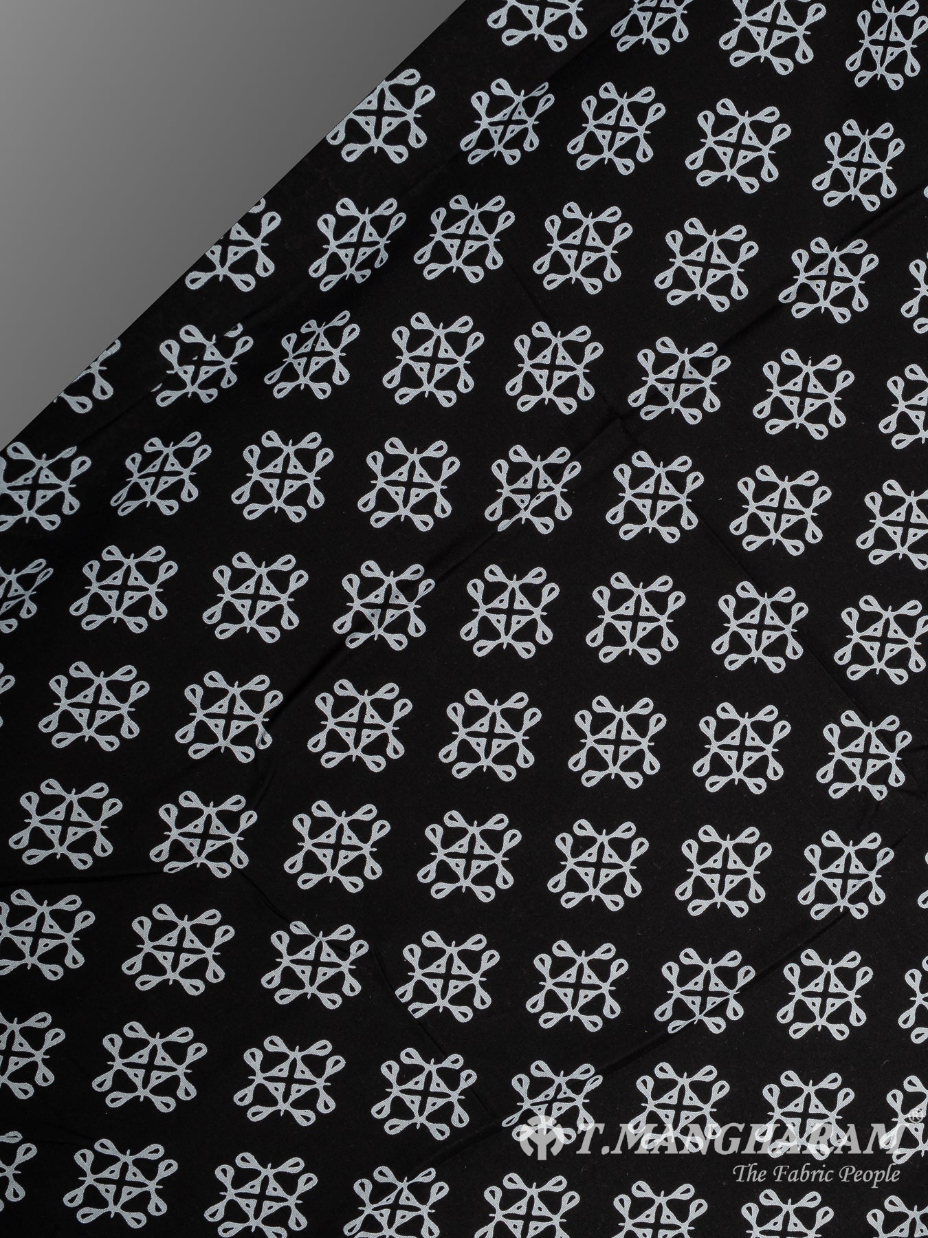 Black Cotton Fabric - EA3820 view-2