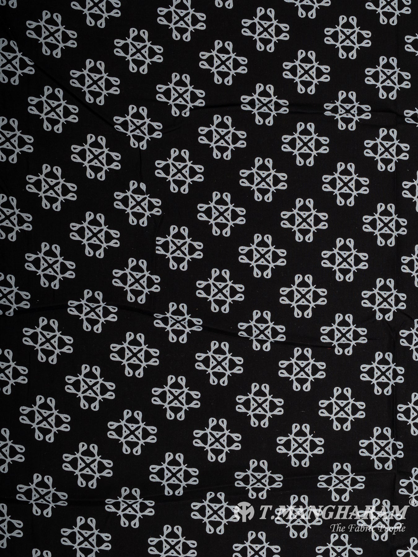 Black Cotton Fabric - EA3820 view-3