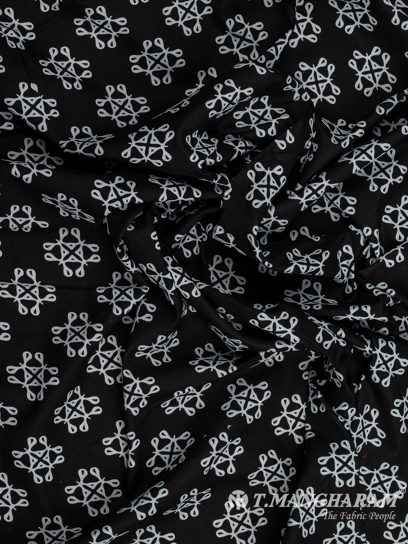 Black Cotton Fabric - EA3820 view-4