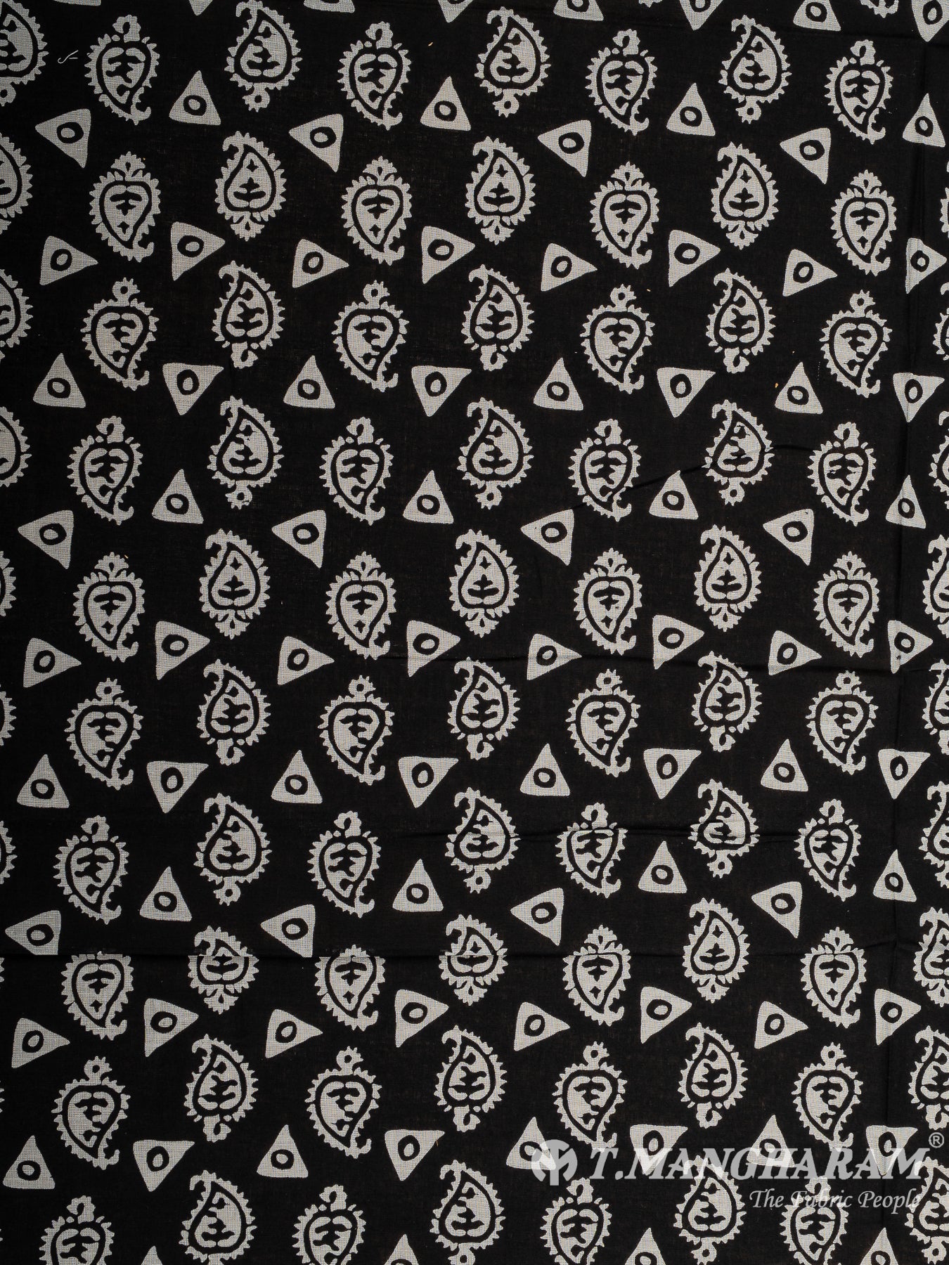 Black Cotton Fabric - EA3826