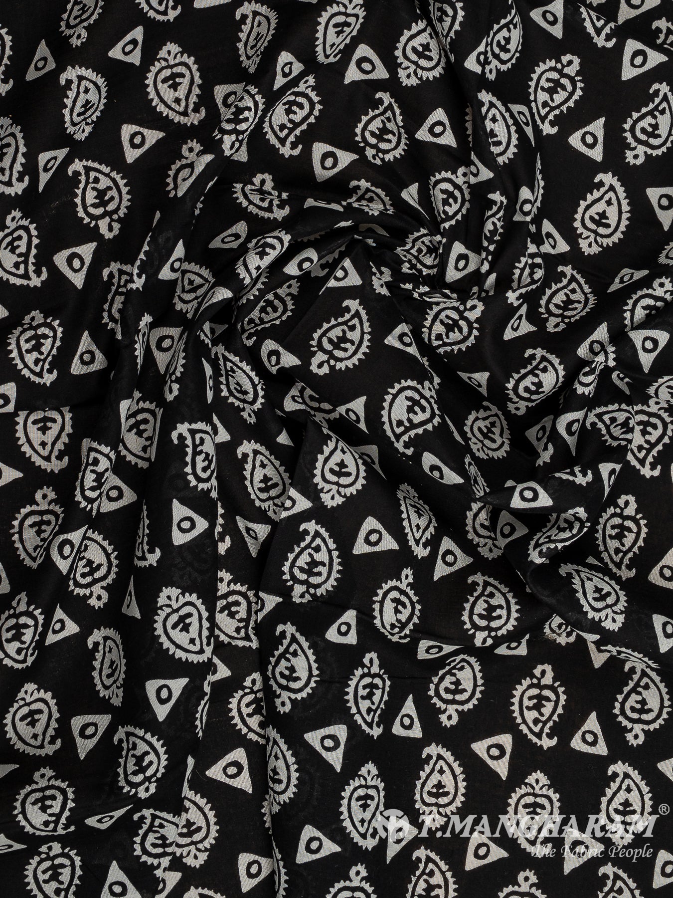 Black Cotton Fabric - EA3826
