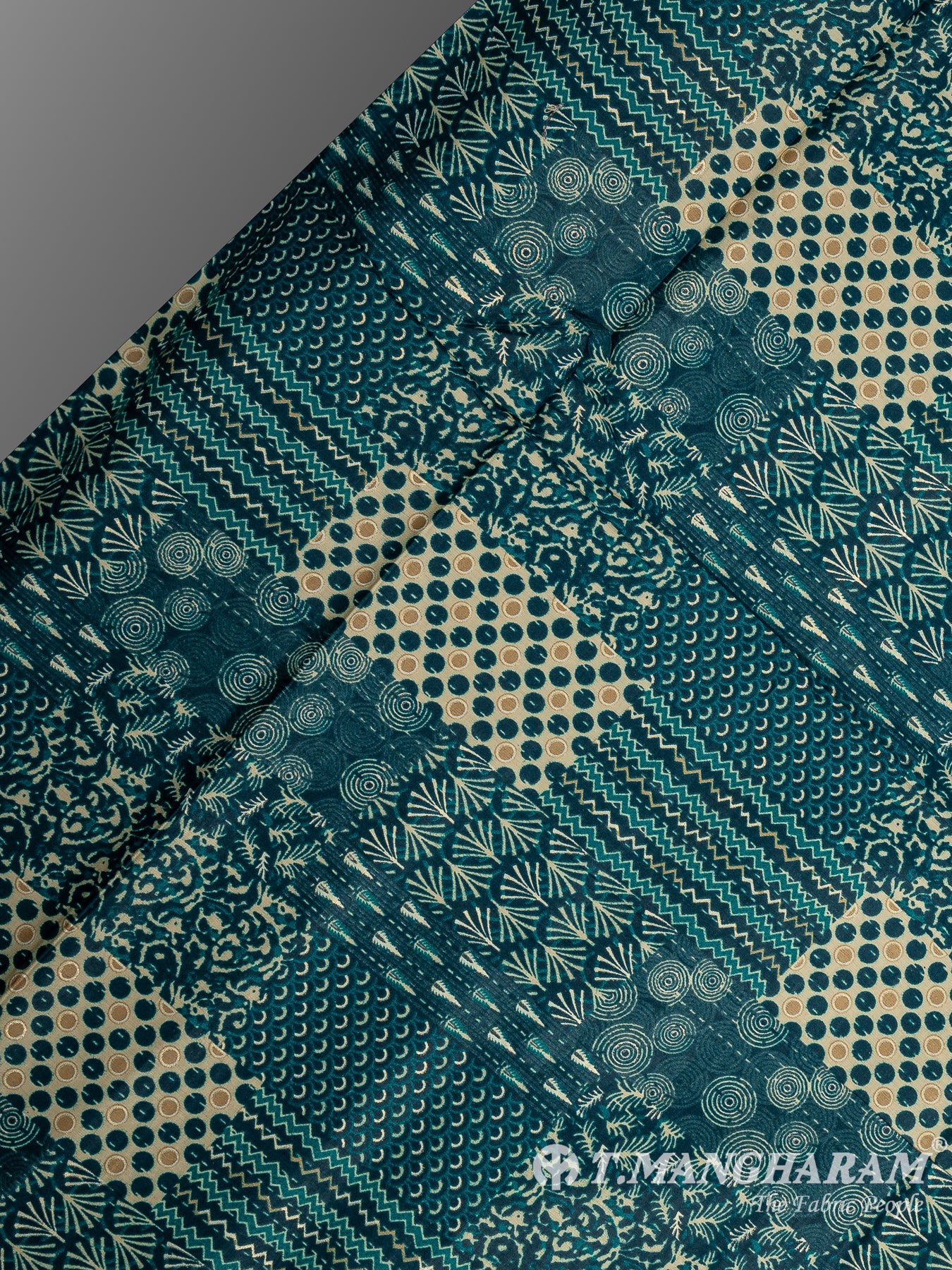 Blue Cotton Fabric - EA3816 view-2