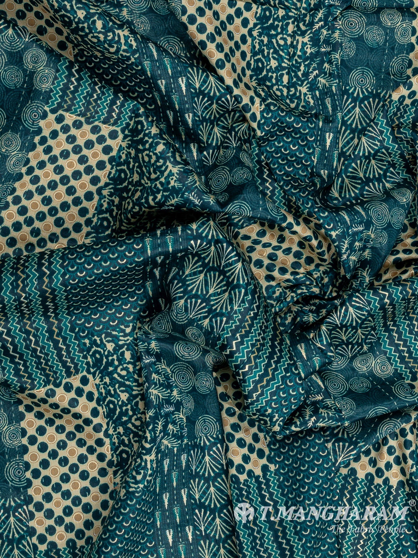 Blue Cotton Fabric - EA3816 view-4