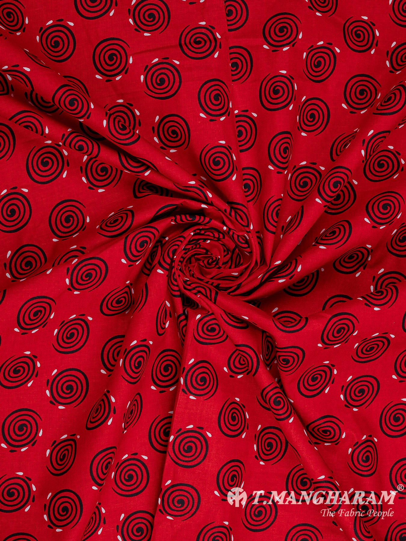 Red Cotton Fabric - EA3815 view-1
