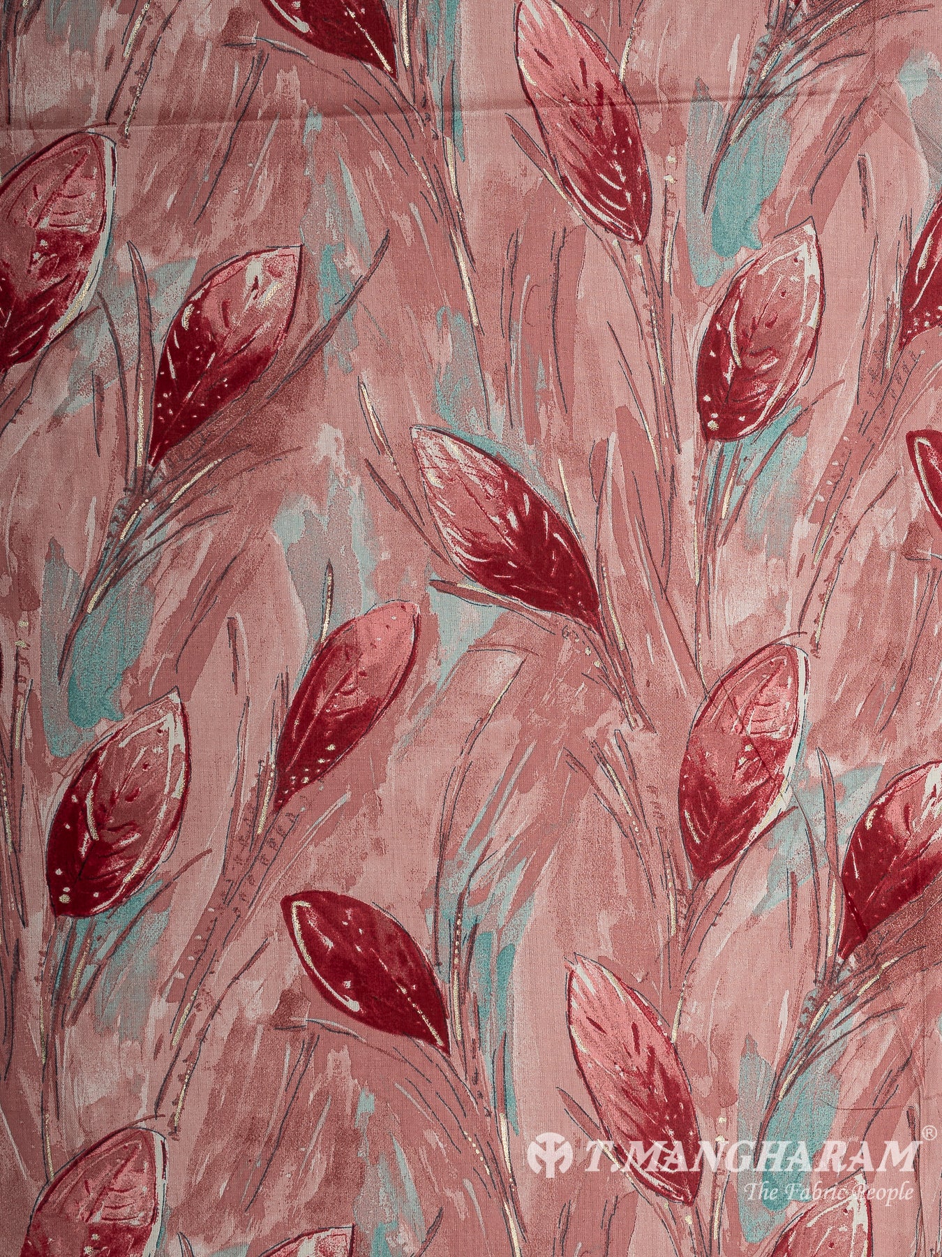 Peach Cotton Fabric - EA3808 view-3