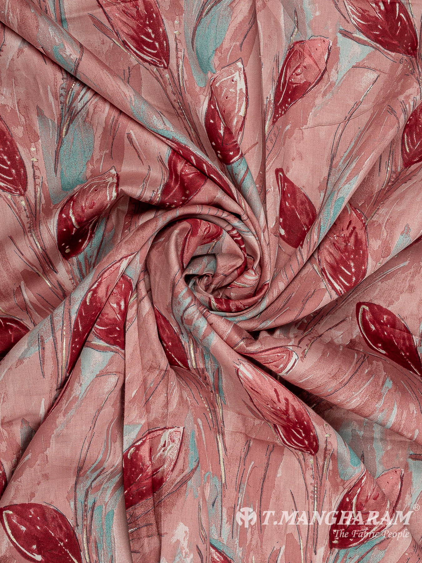Peach Cotton Fabric - EA3808 view-1