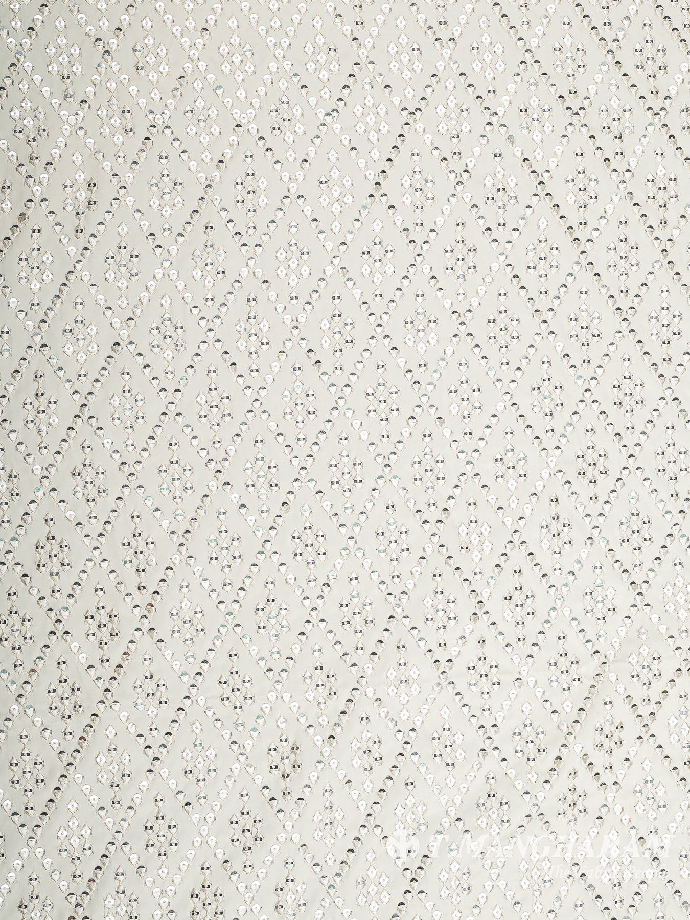 Cream Satin Fabric - EB8911