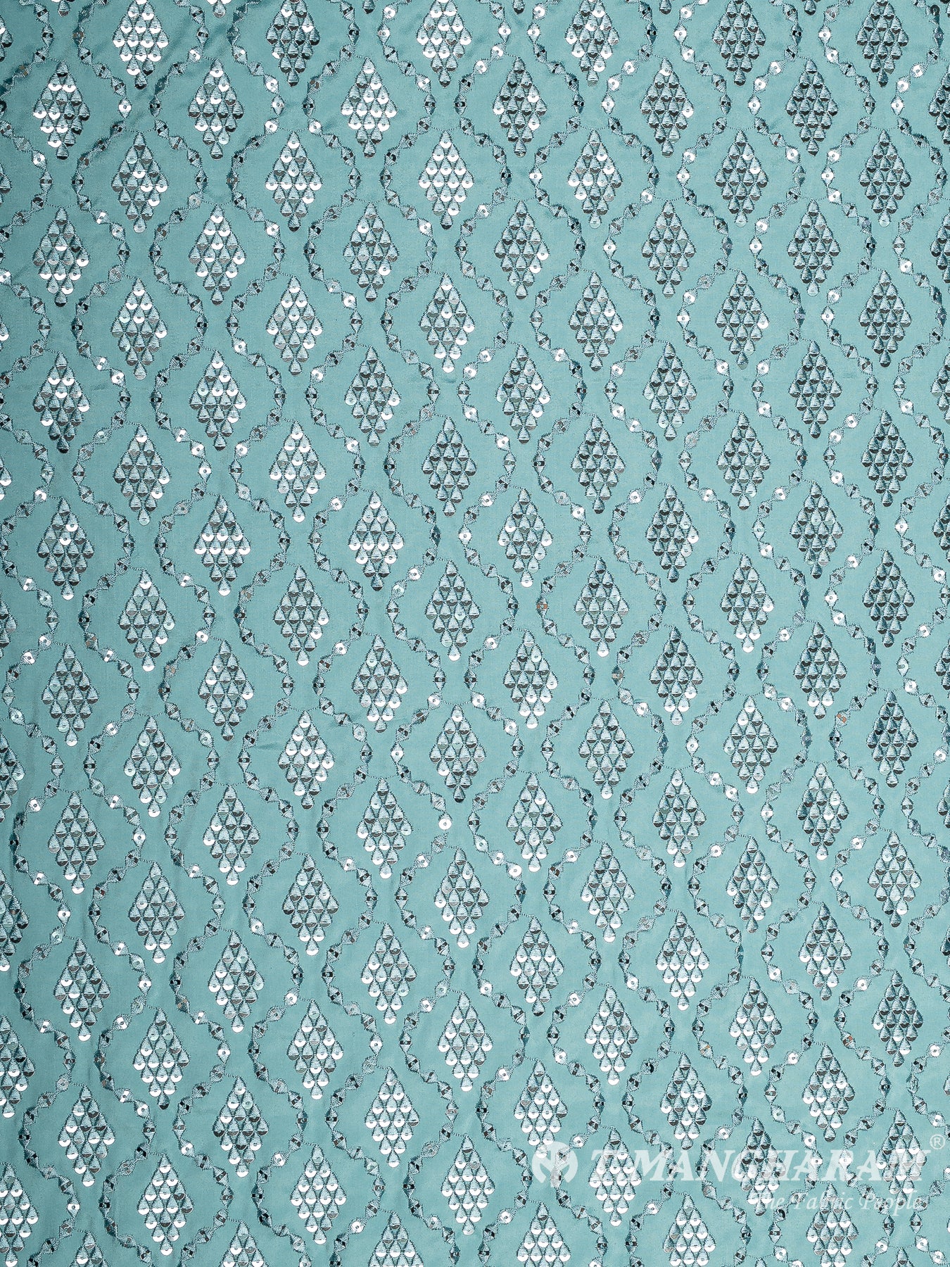 Blue Satin Fabric - EB8906