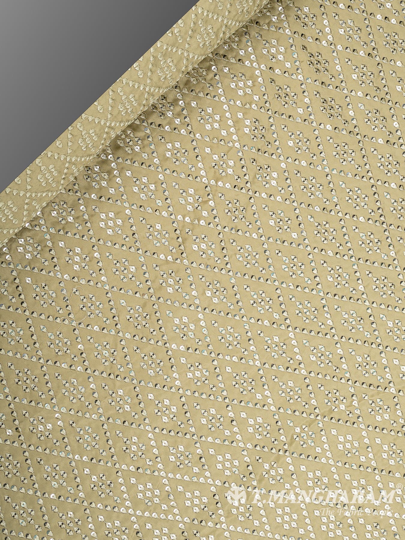 Beige Satin Fabric - EB8910