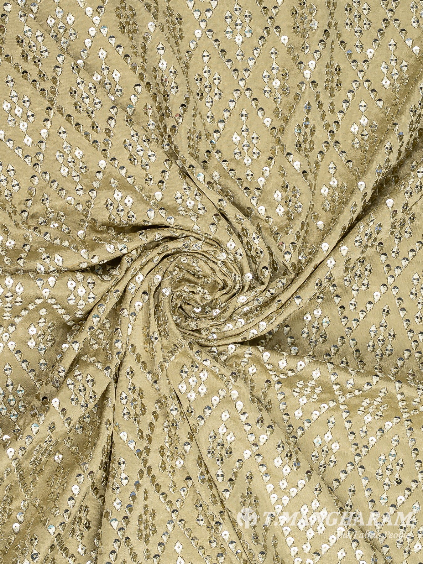 Beige Satin Fabric - EB8910