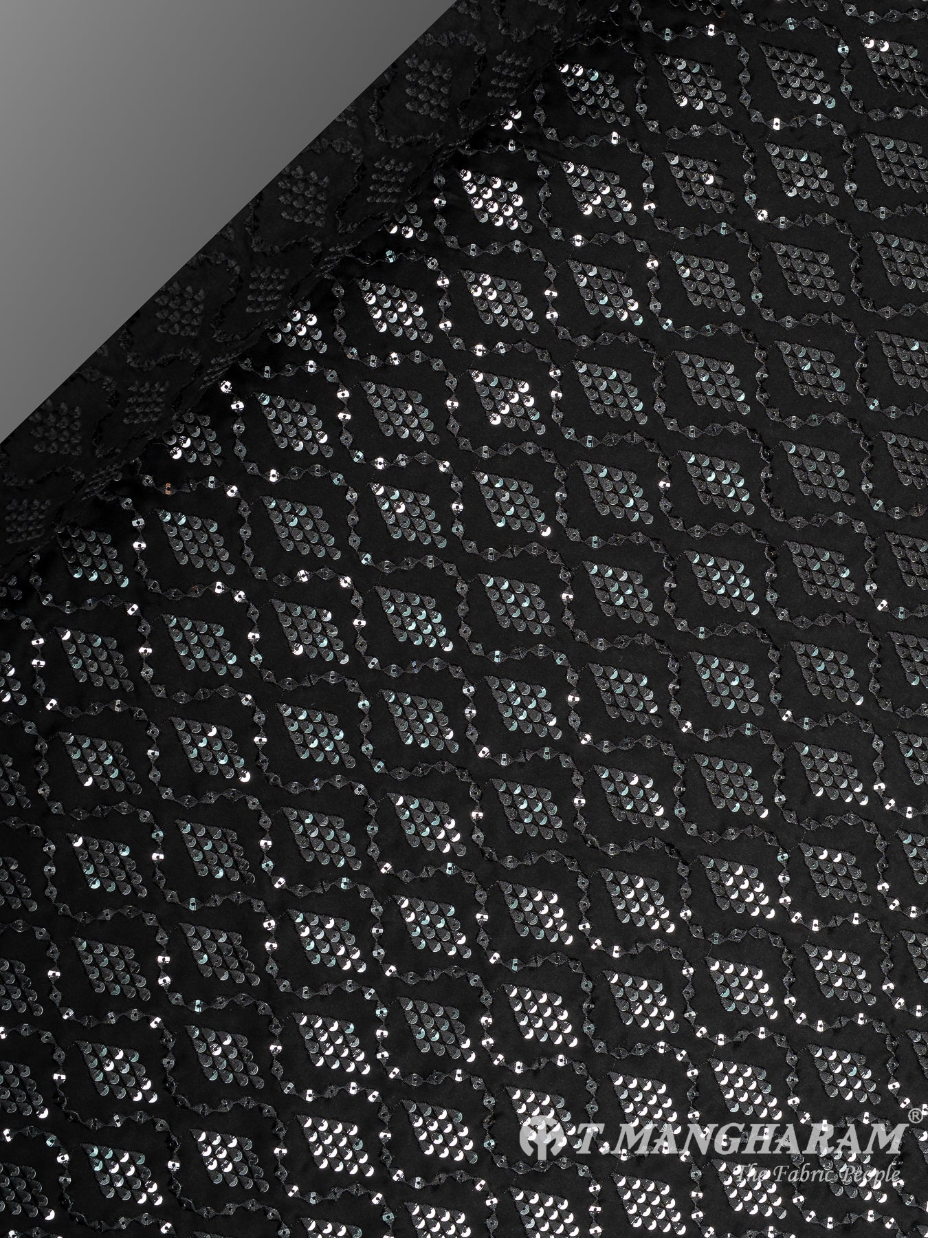 Black Satin Fabric - EB8907