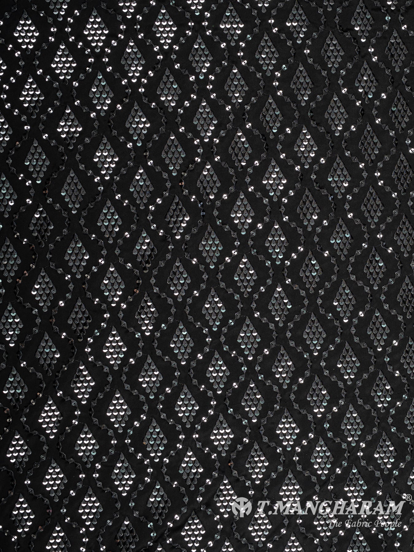 Black Satin Fabric - EB8907