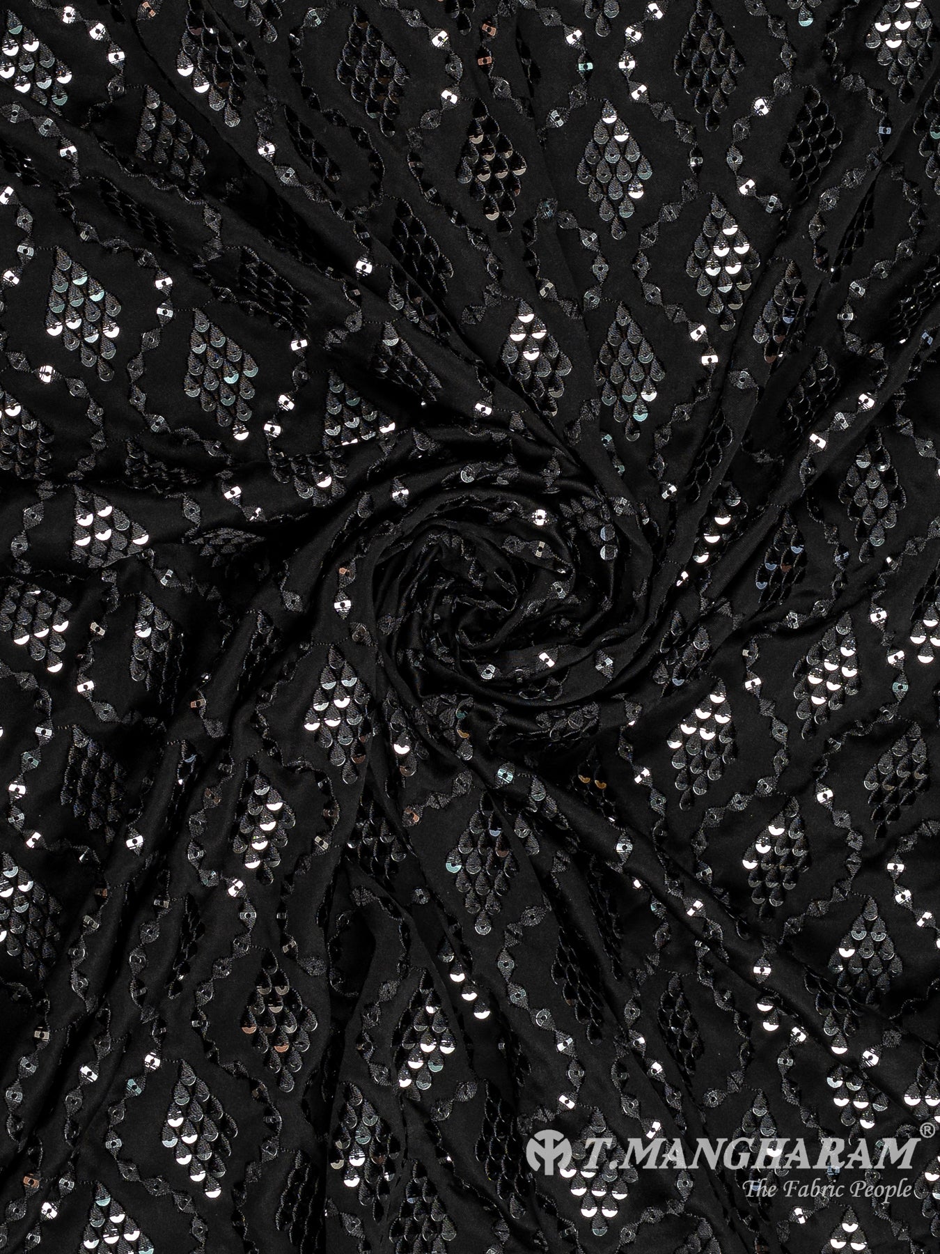 Black Satin Fabric - EB8907