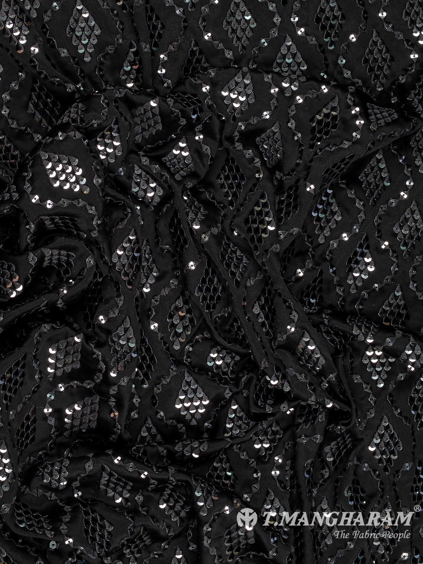 Black Satin Fabric - EB8907