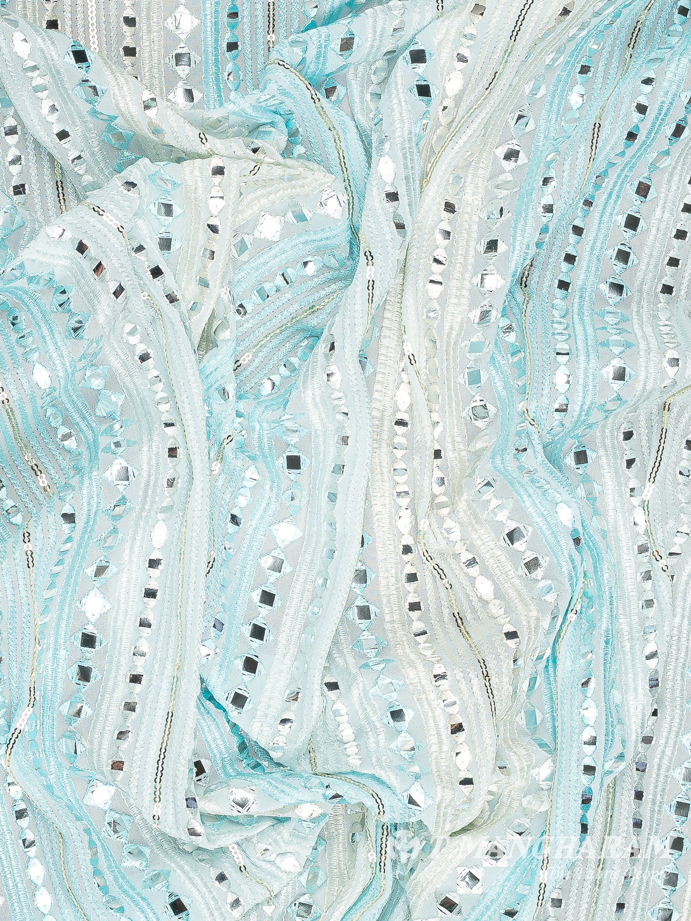 Blue Georgette Fabric - EB8172
