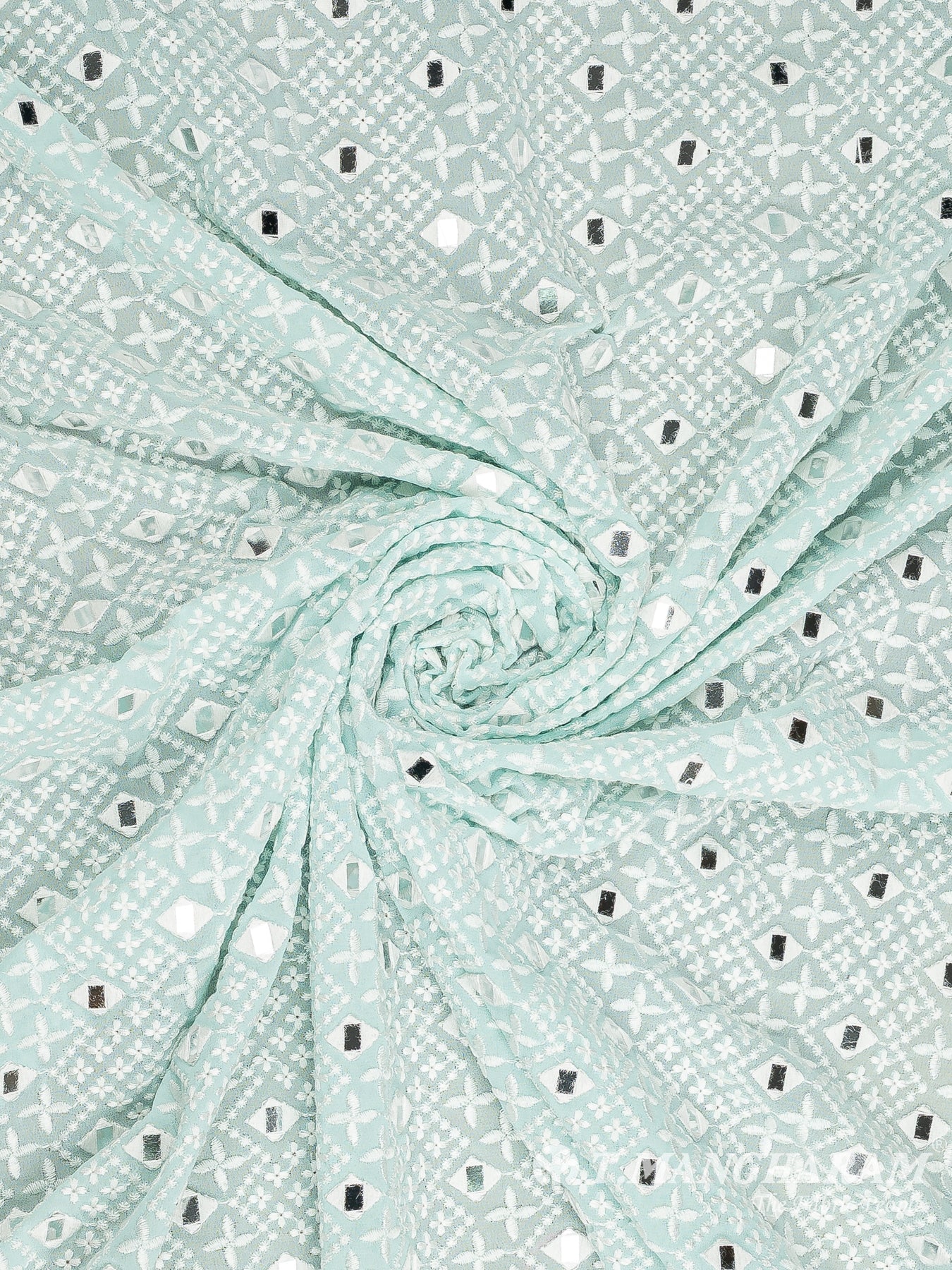 Green Satin Fabric - EB8908