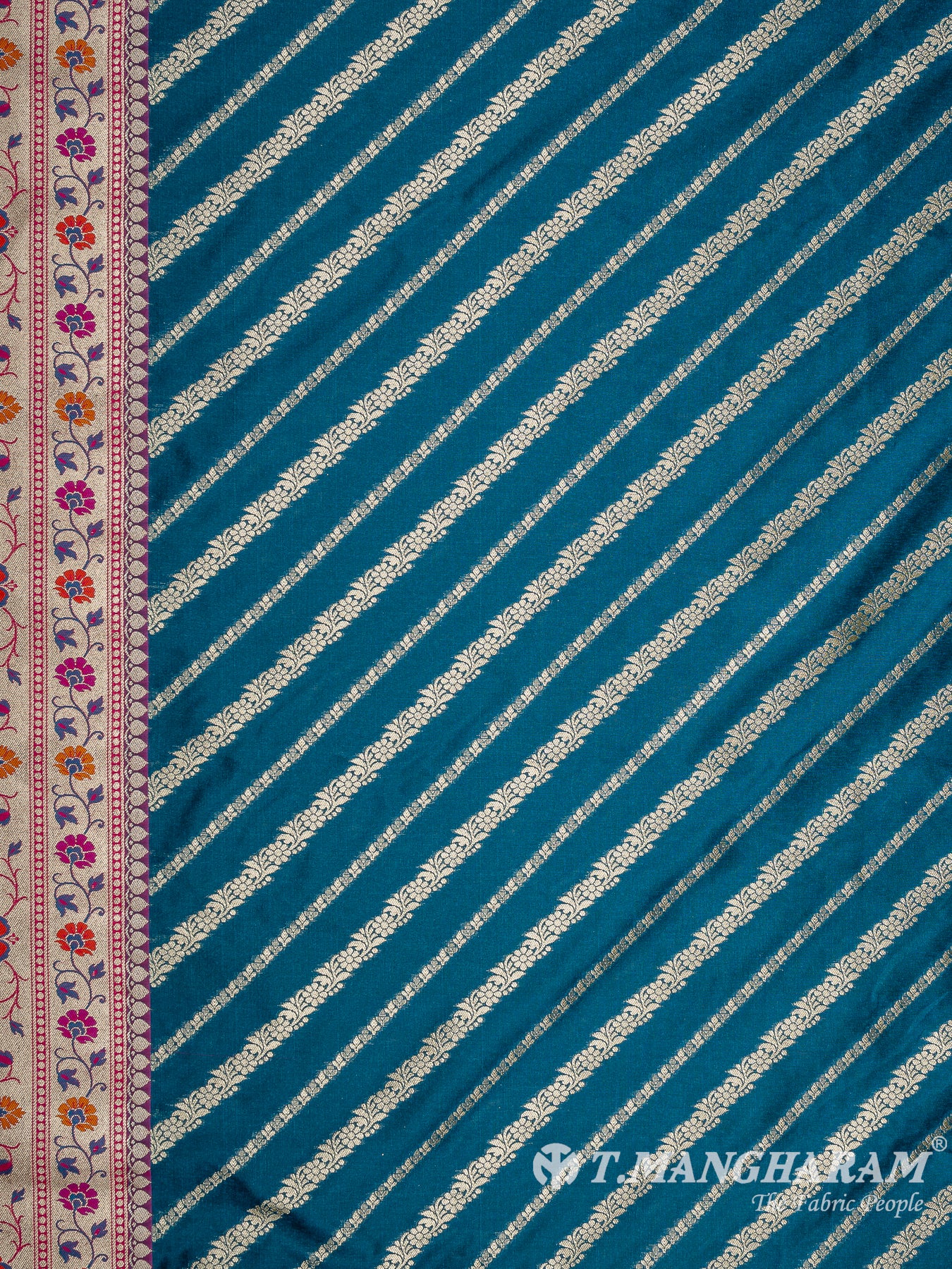 Blue Banaras Fabric - EC11939