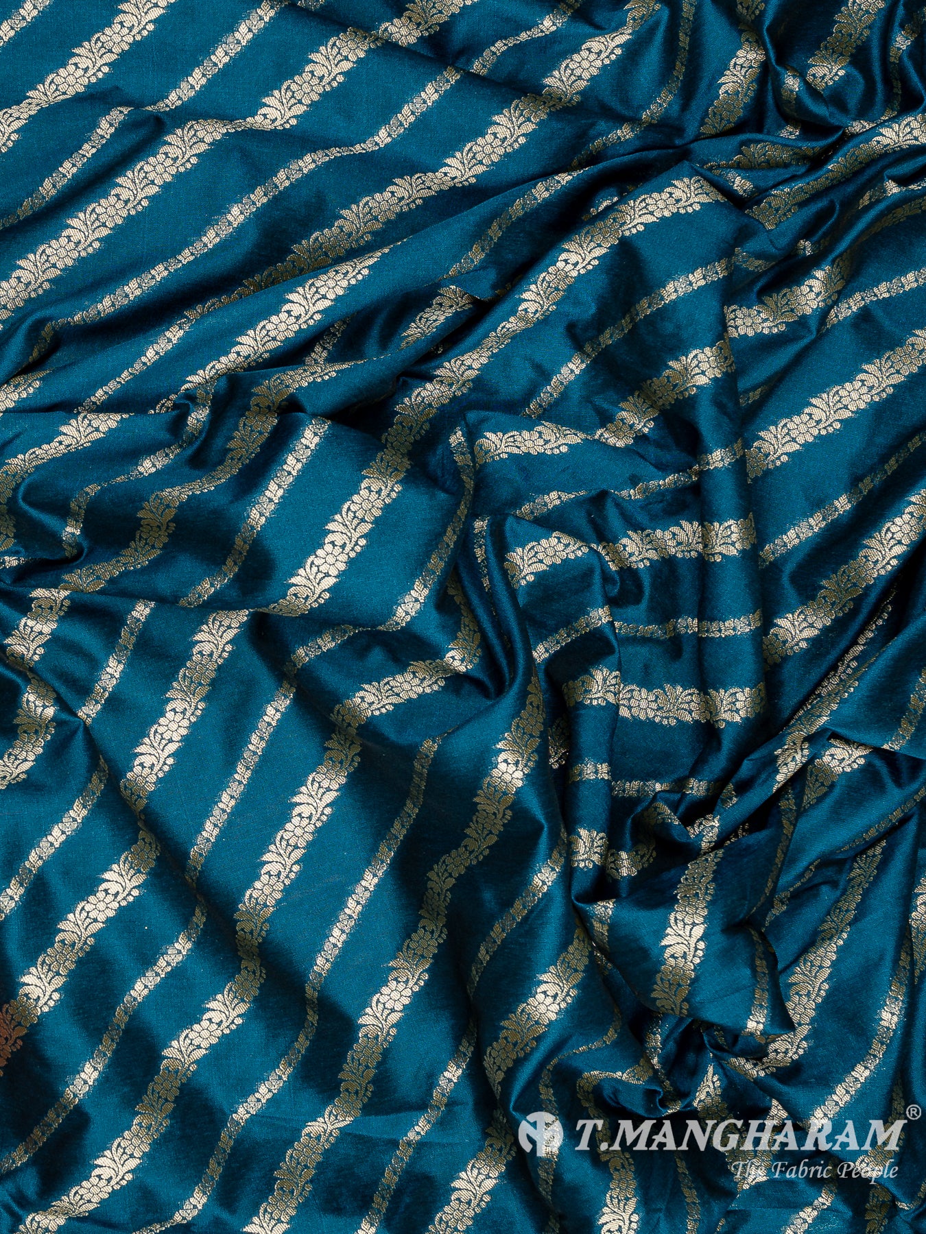 Blue Banaras Fabric - EC11939