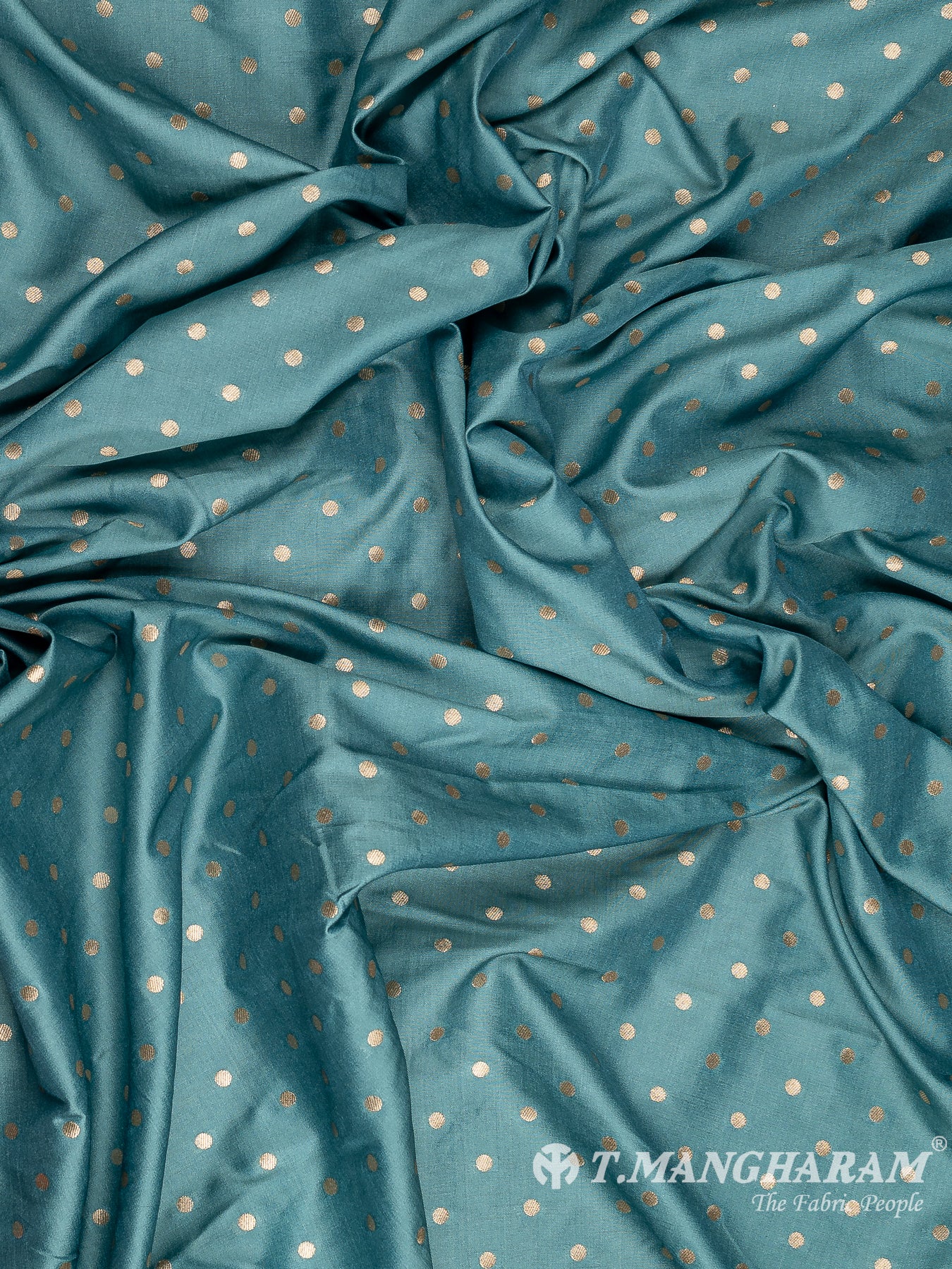 Blue Banaras Fabric - EC11948