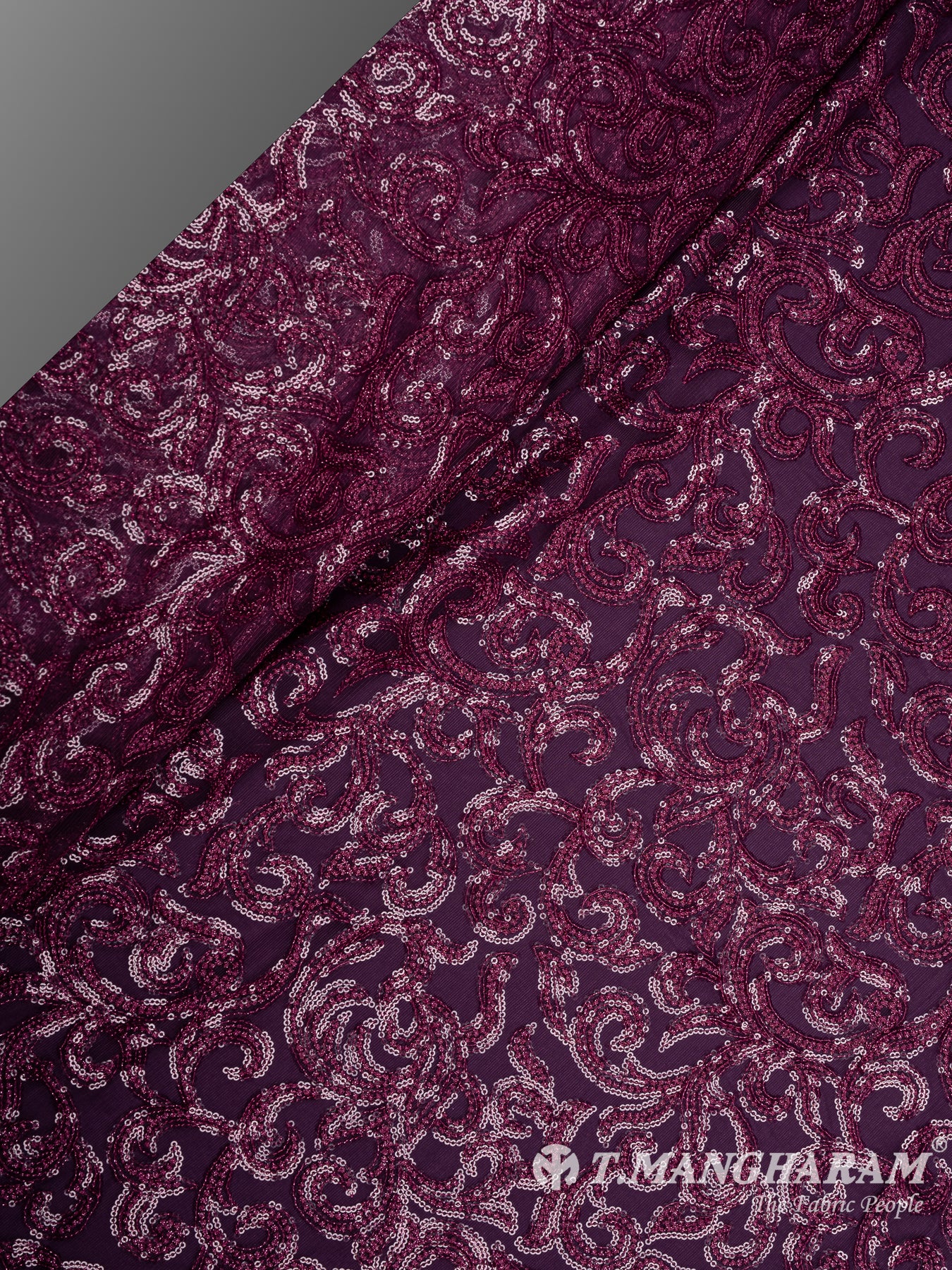 Purple Fancy Net Fabric - EB9026