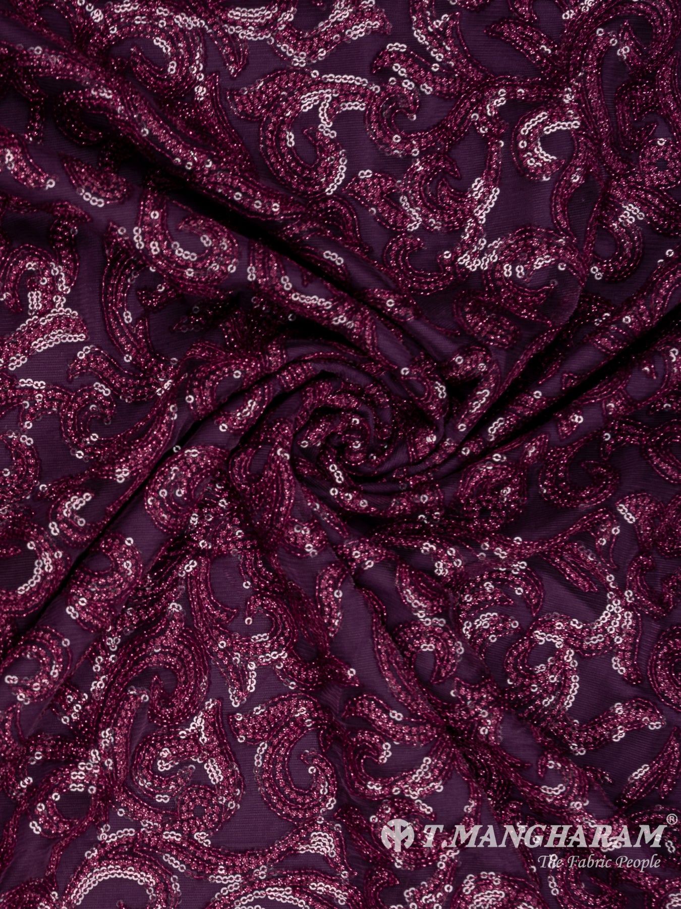 Purple Fancy Net Fabric - EB9026