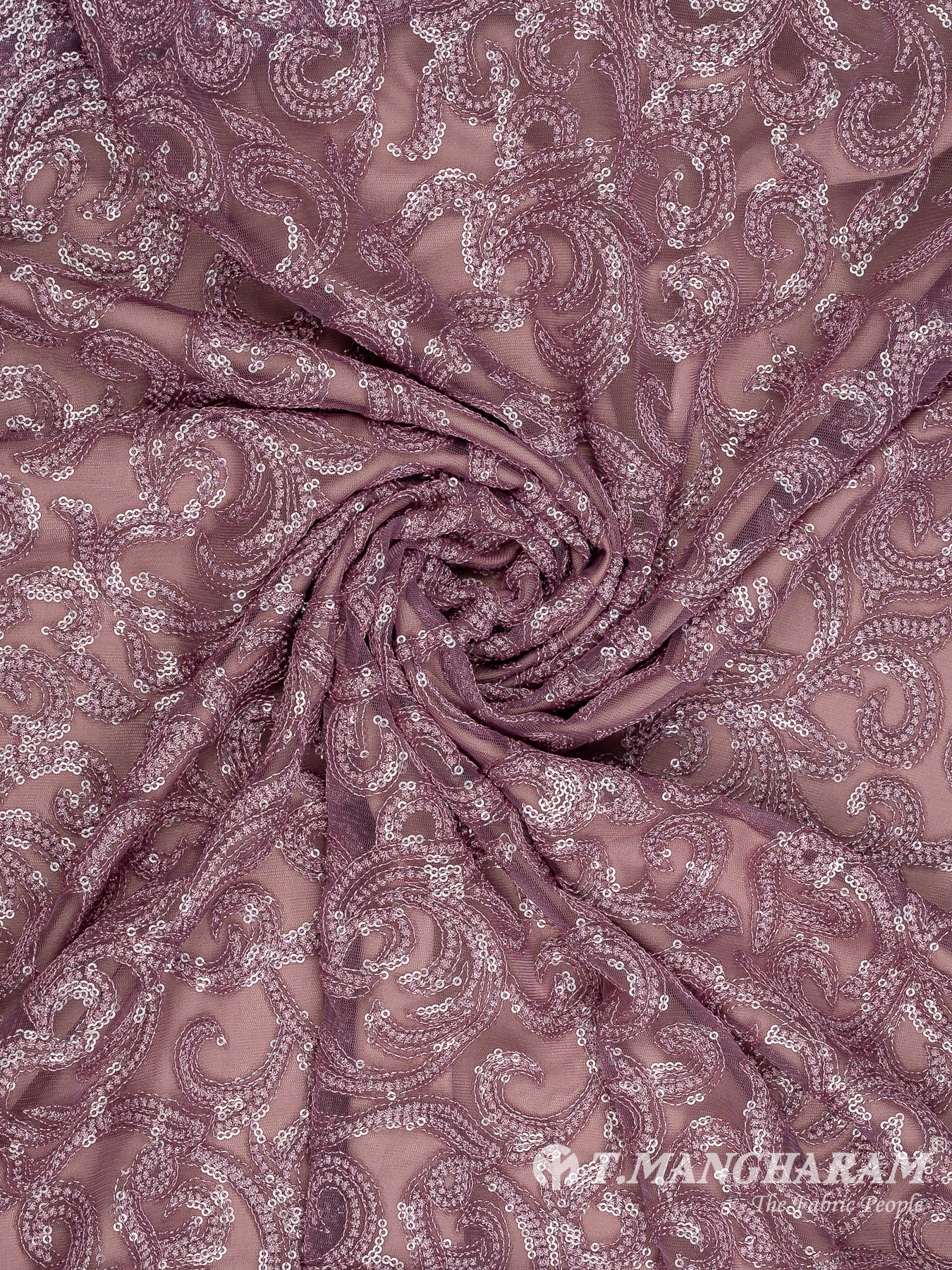 Violet Fancy Net Fabric - EB9029