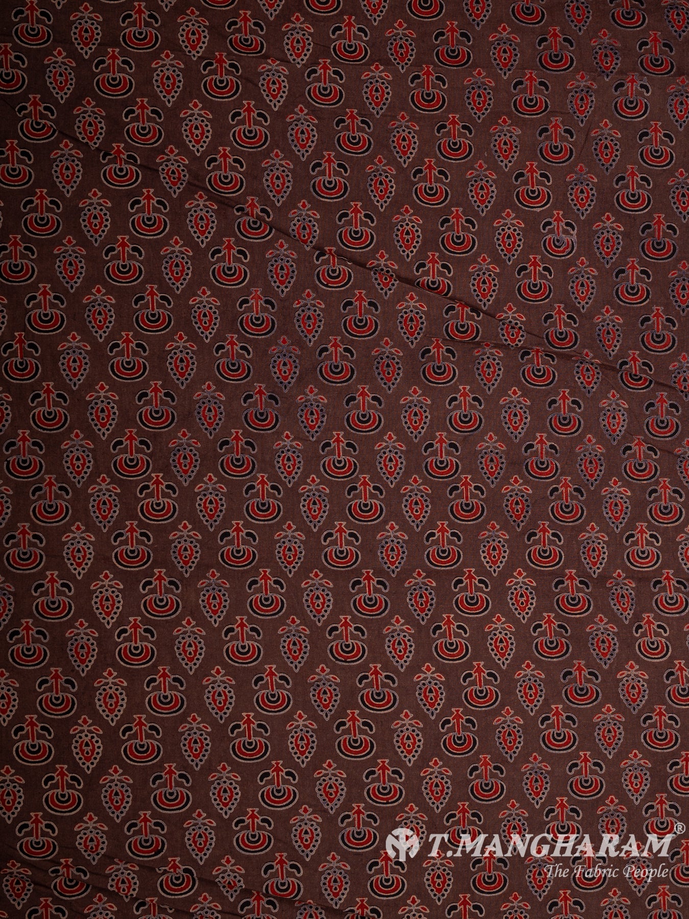 Brown Cotton Fabric - EC12086