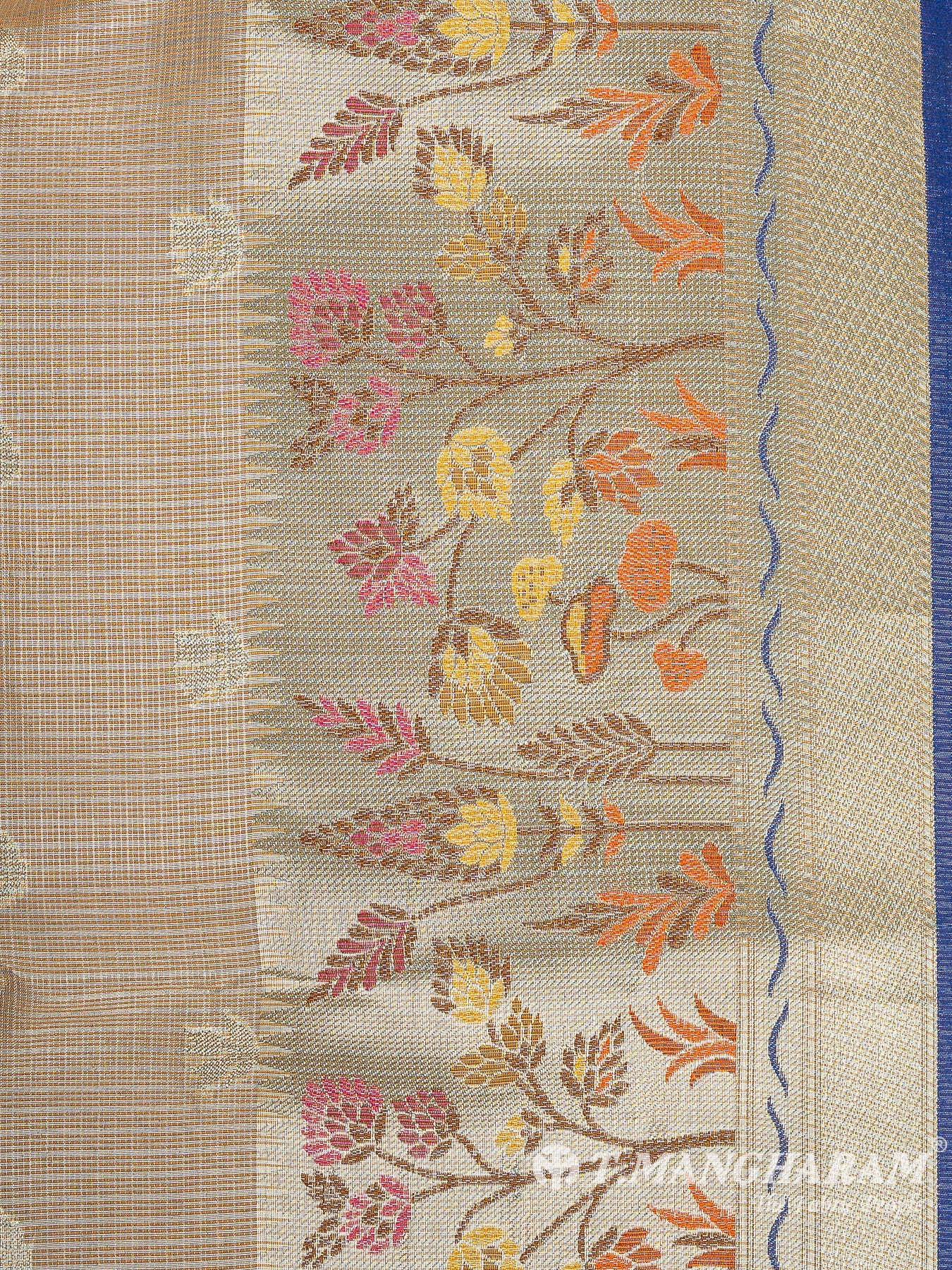 Beige Banaras Fabric - EC12019
