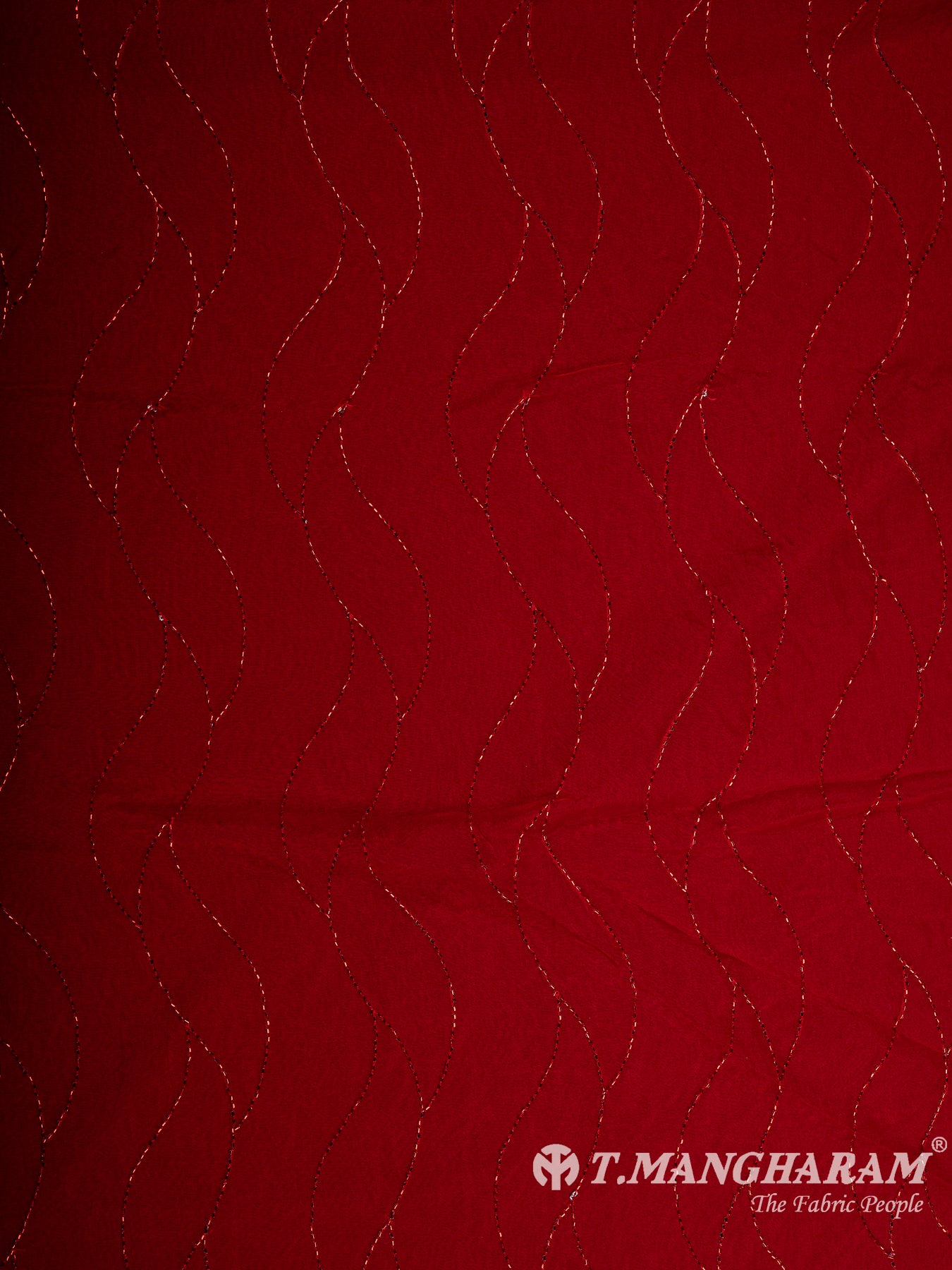 Red Organza Fabric - EC12014