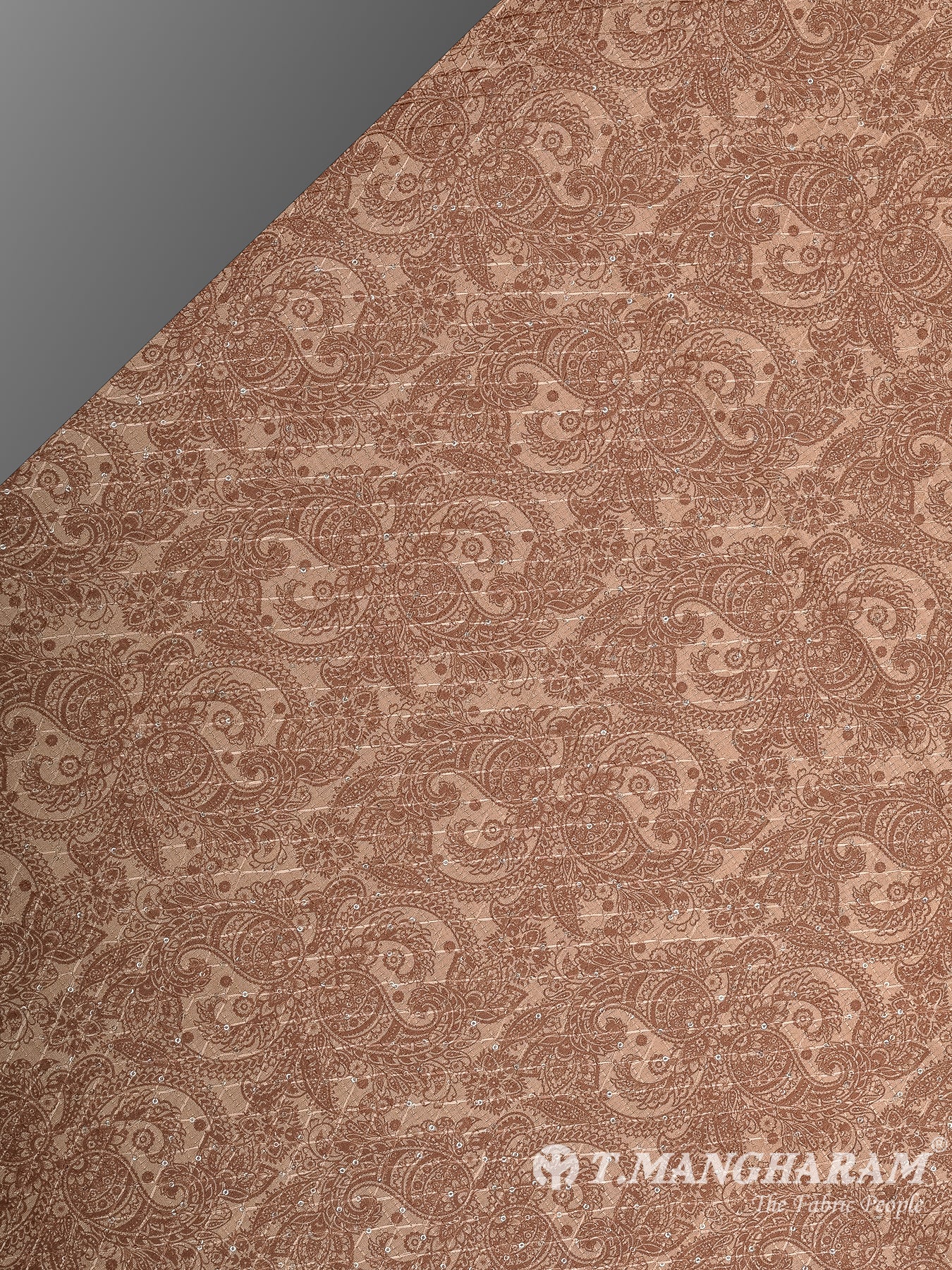 Cream Semi Tussar Silk Fabric - EB9558