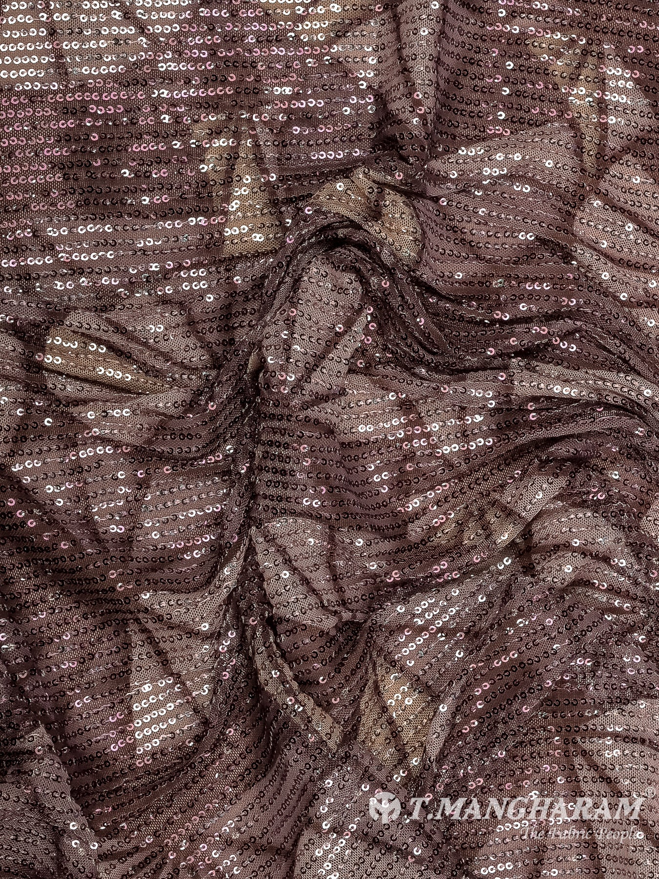 Peach Georgette Fabric - EB9564