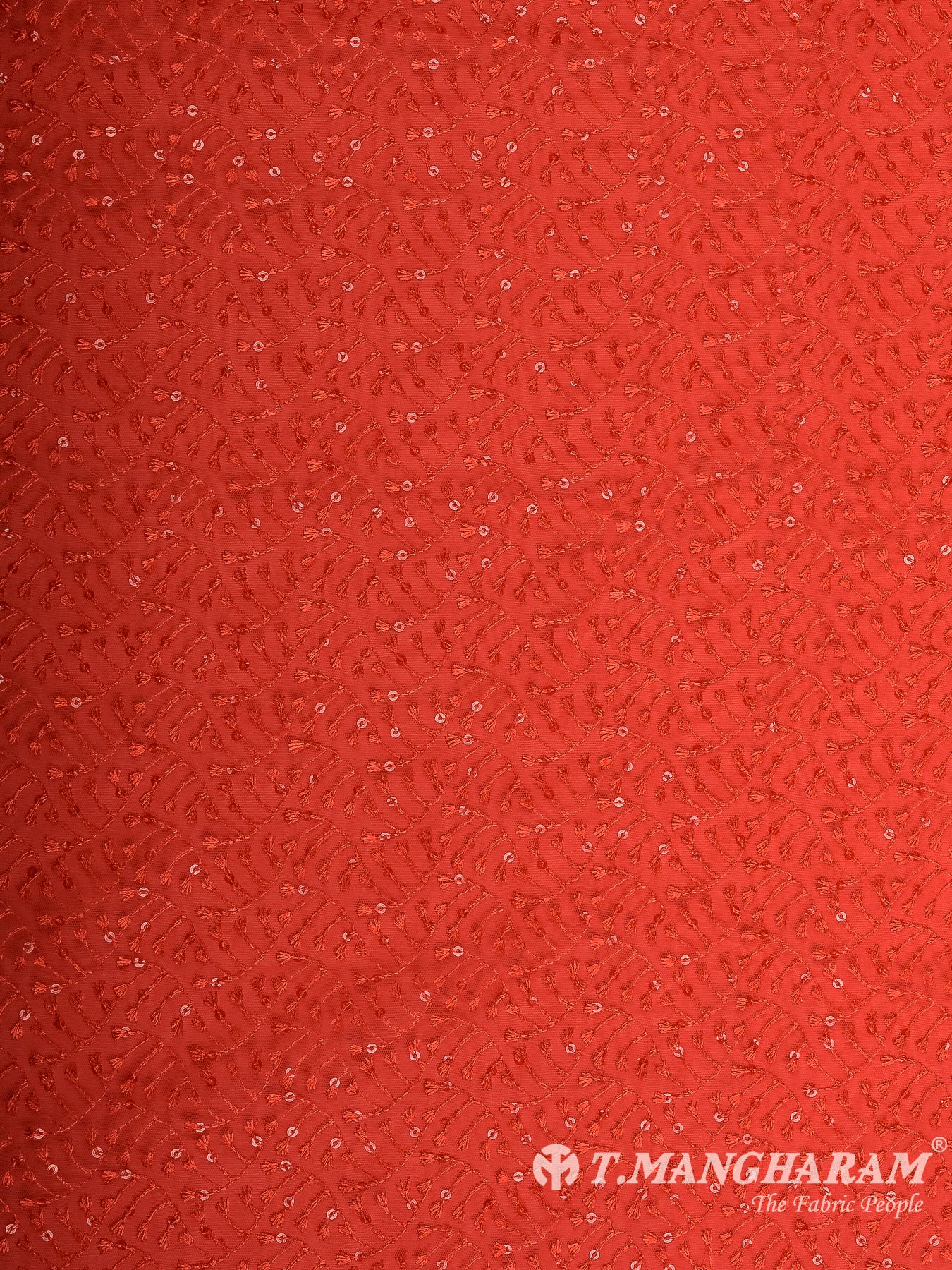 Red Fancy Net Fabric - EB9522