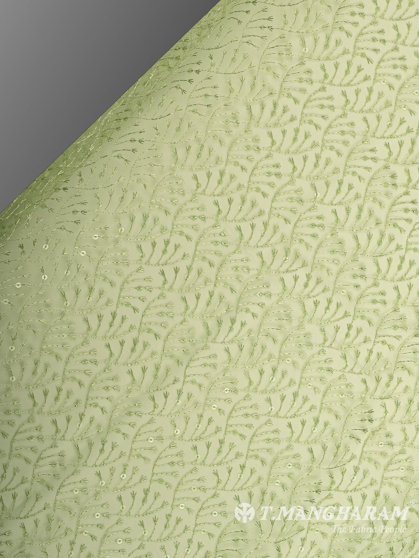 Green Fancy Net Fabric - EB9517