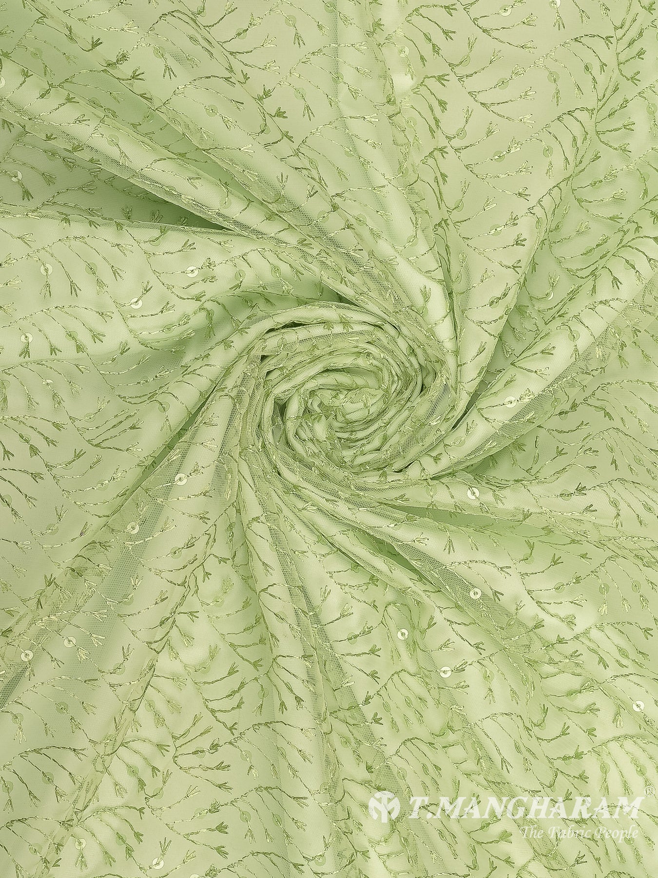 Green Fancy Net Fabric - EB9517