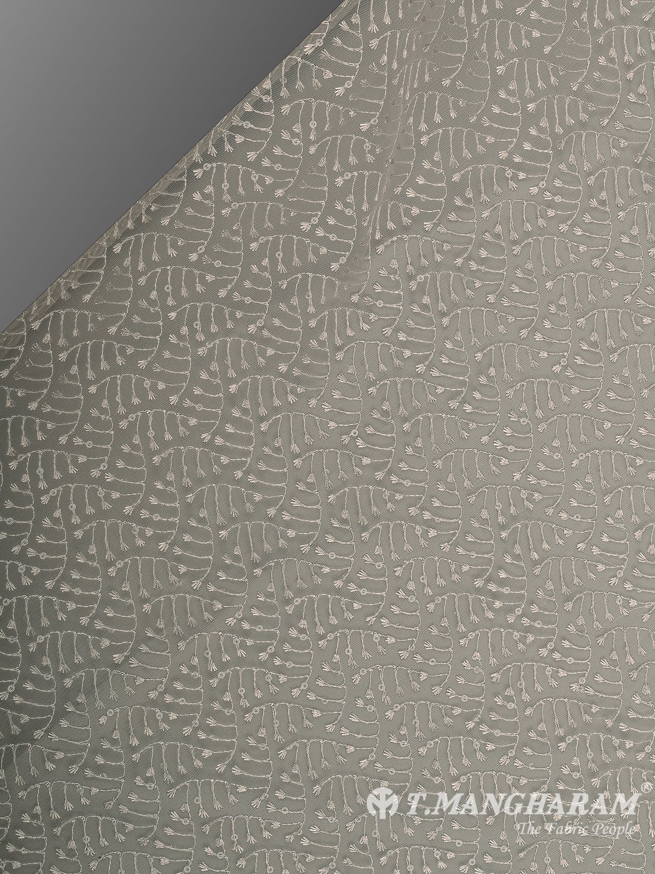 Beige Fancy Net Fabric - EB9521