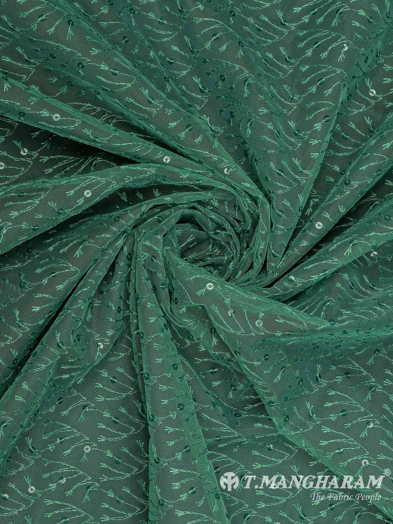 Green Fancy Net Fabric - EB9519