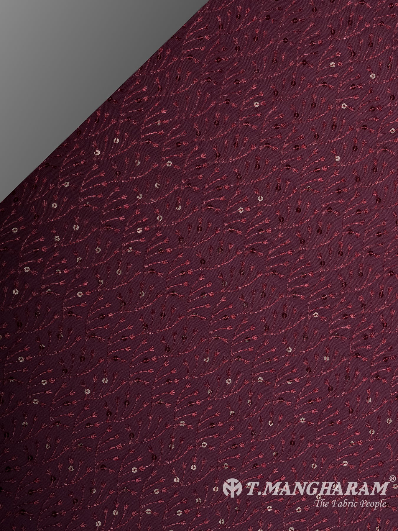 Wine Fancy Net Fabric - EB9520