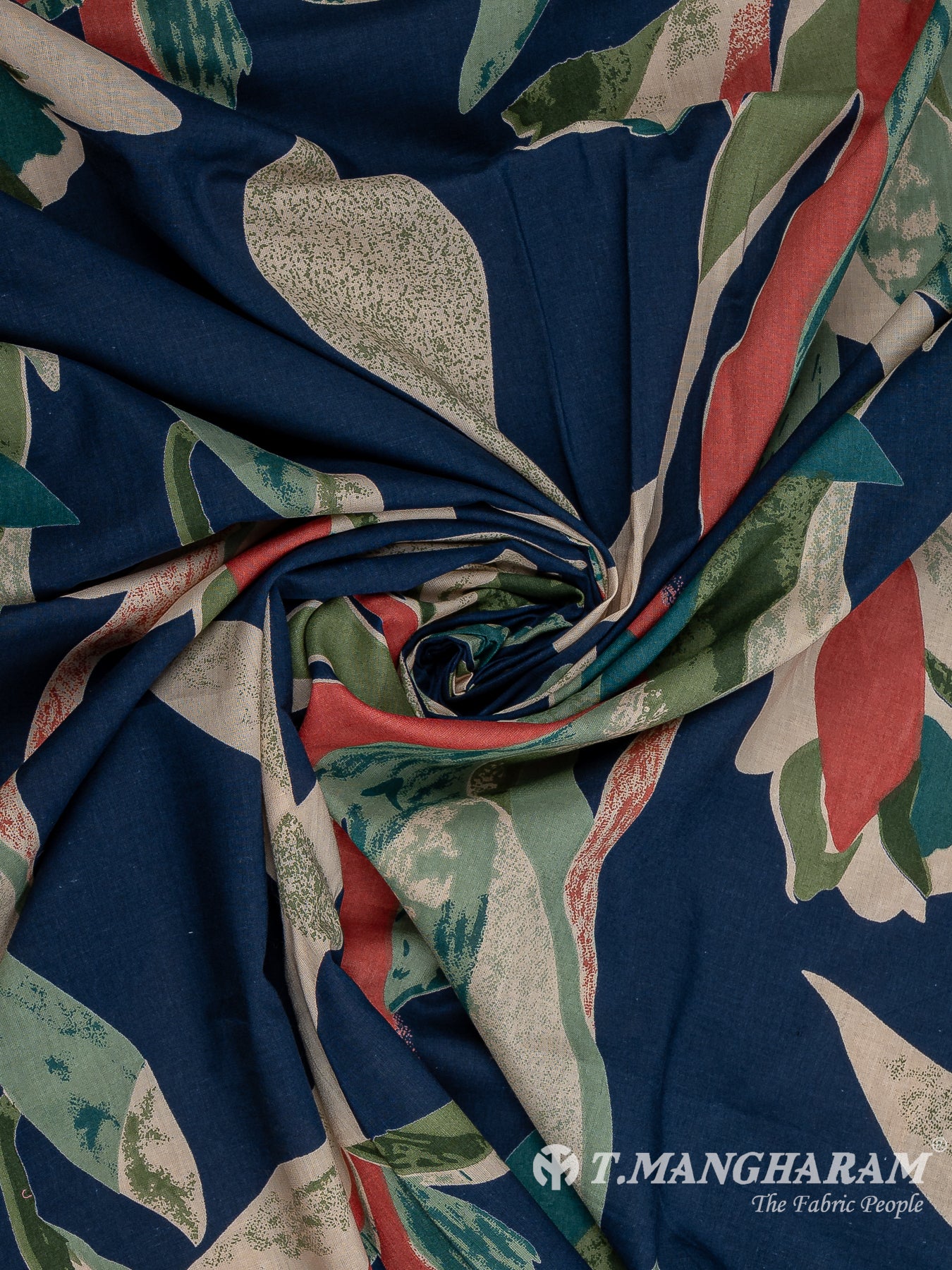 Blue Cotton Fabric - EC12255