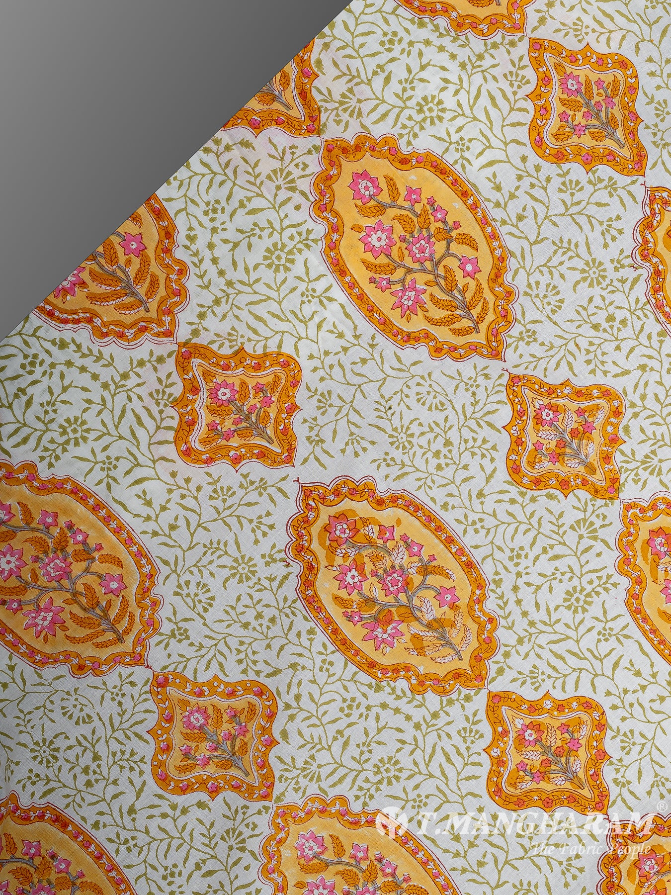 White Cotton Fabric - EC12207
