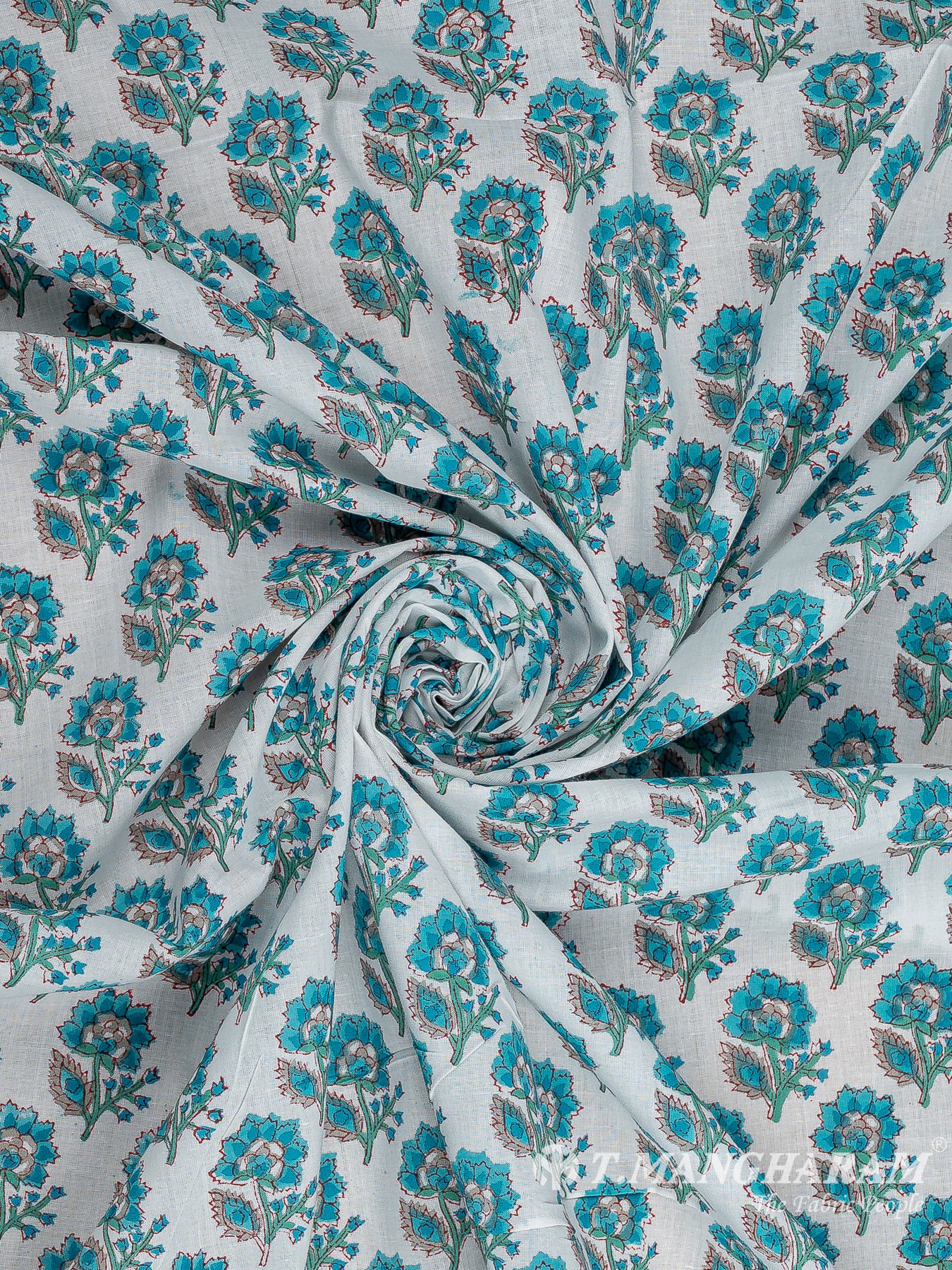 White Cotton Fabric - EC12199