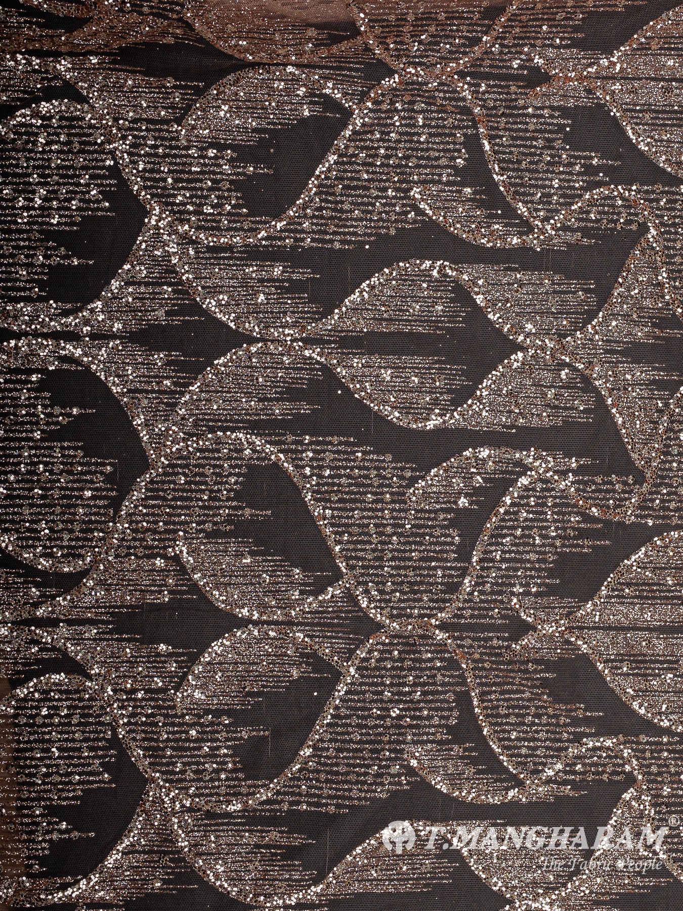 Peach Fancy Net Fabric - EC12494