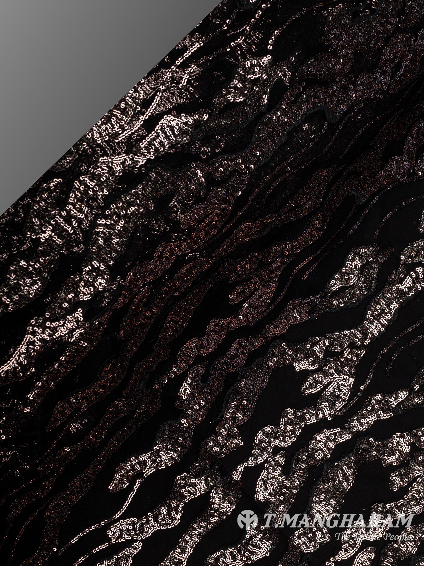 Black Fancy Net Fabric - EB9700