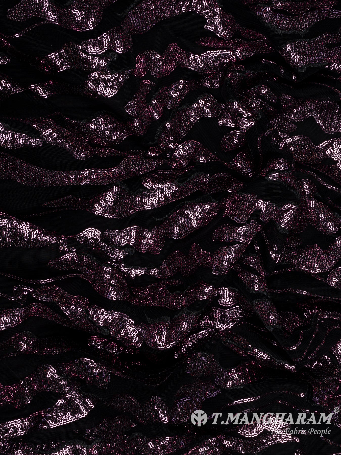 Black Fancy Net Fabric - EB9701
