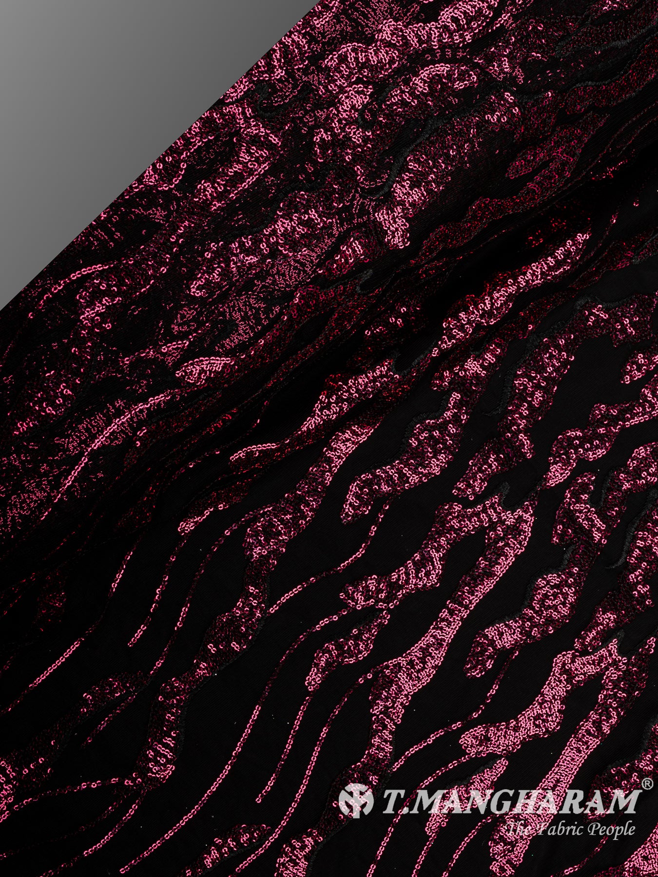 Black Fancy Net Fabric - EB9698