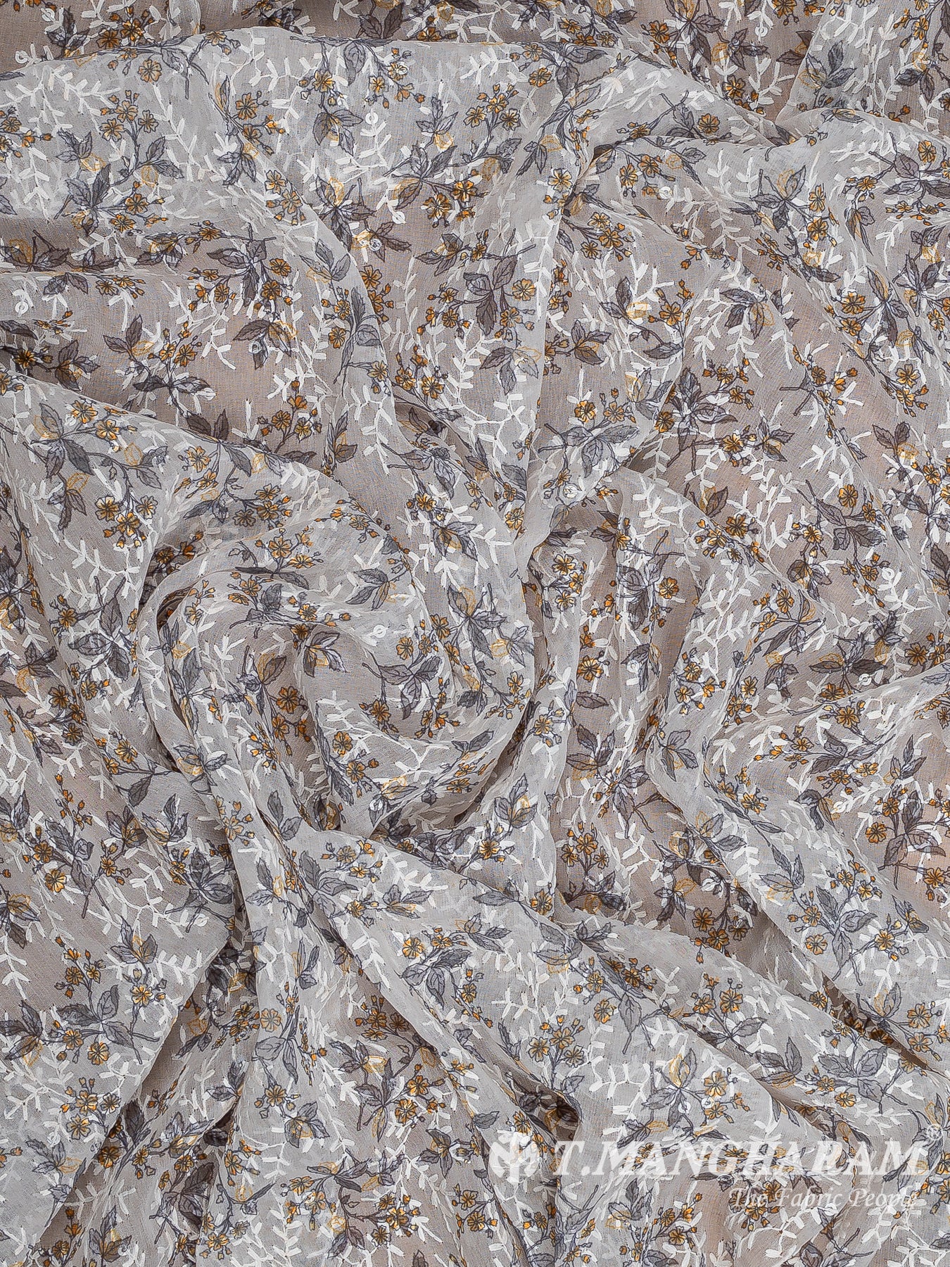 White Georgette Fabric - EB6966