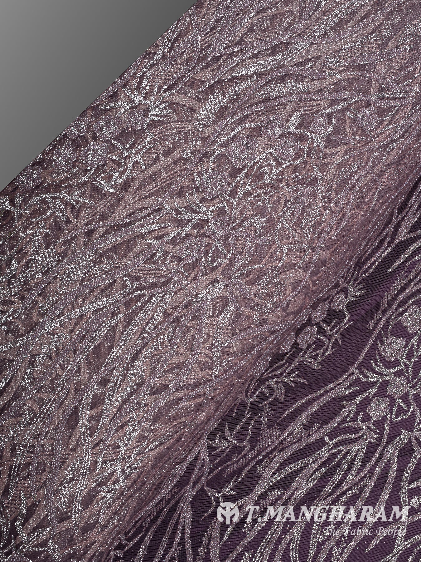 Purple Fancy Net Fabric - EC12518