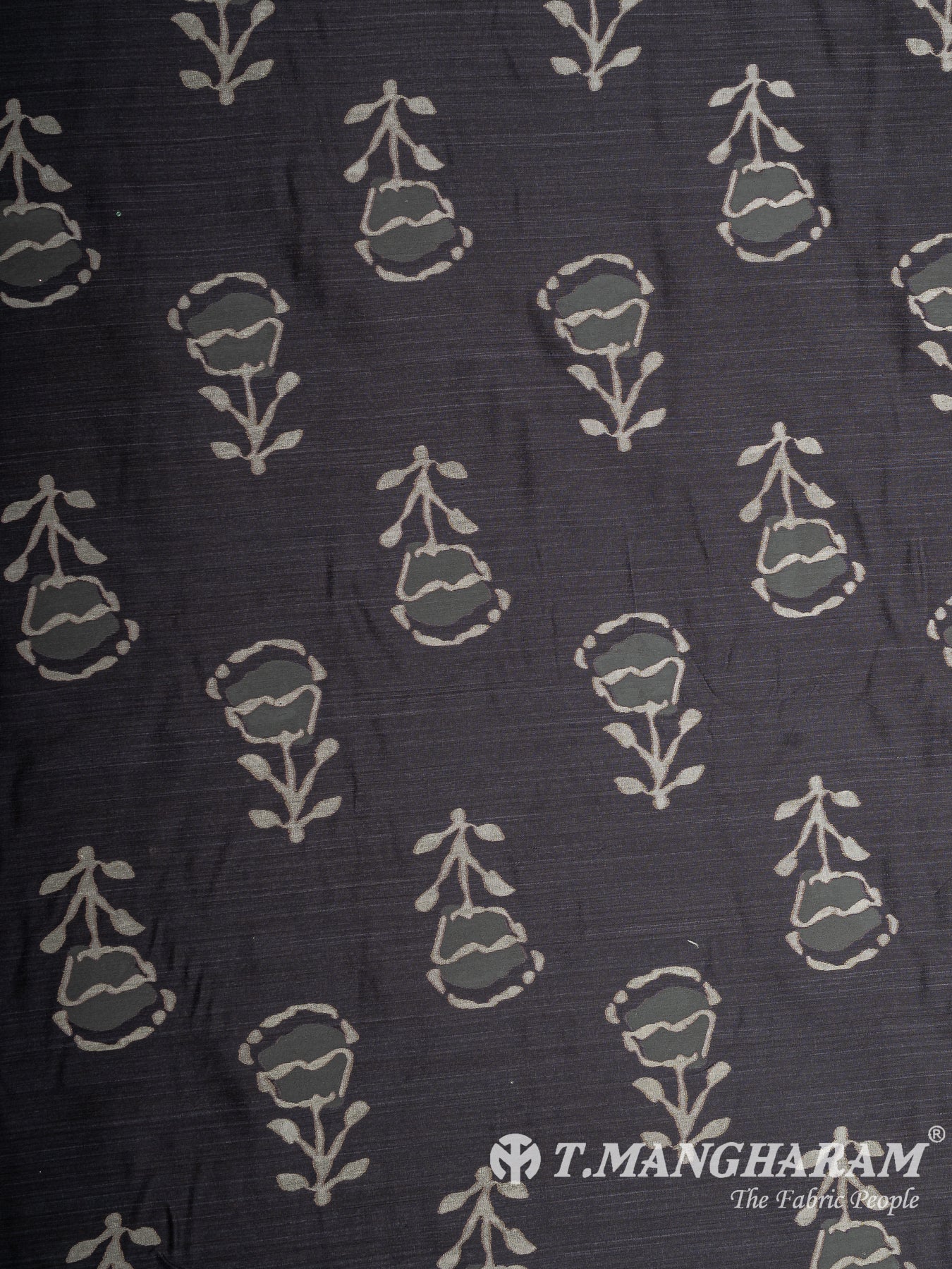 Grey Cotton Fabric - EC12958